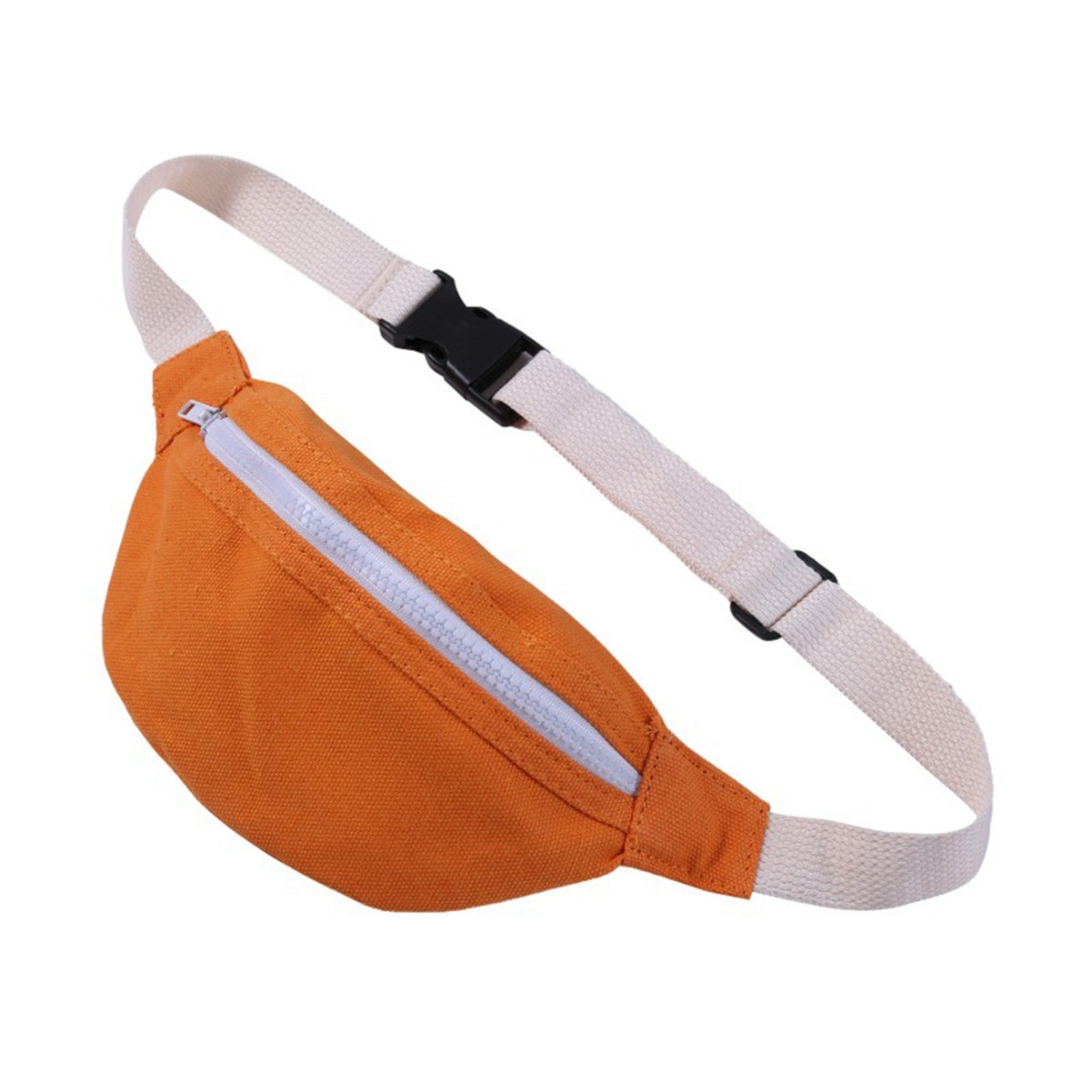 Canvas Dumpling Shape Fanny Pack