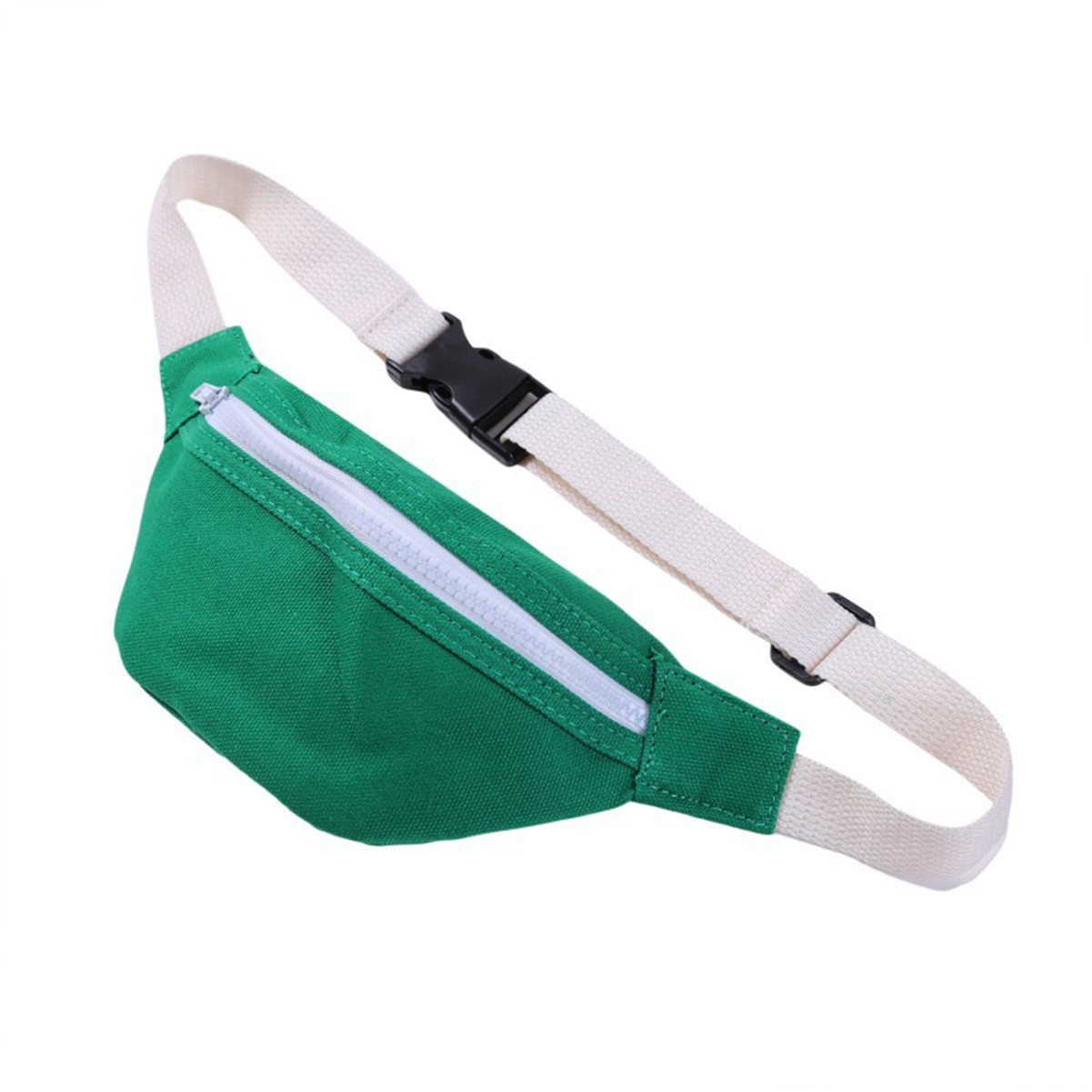 Canvas Dumpling Shape Fanny Pack