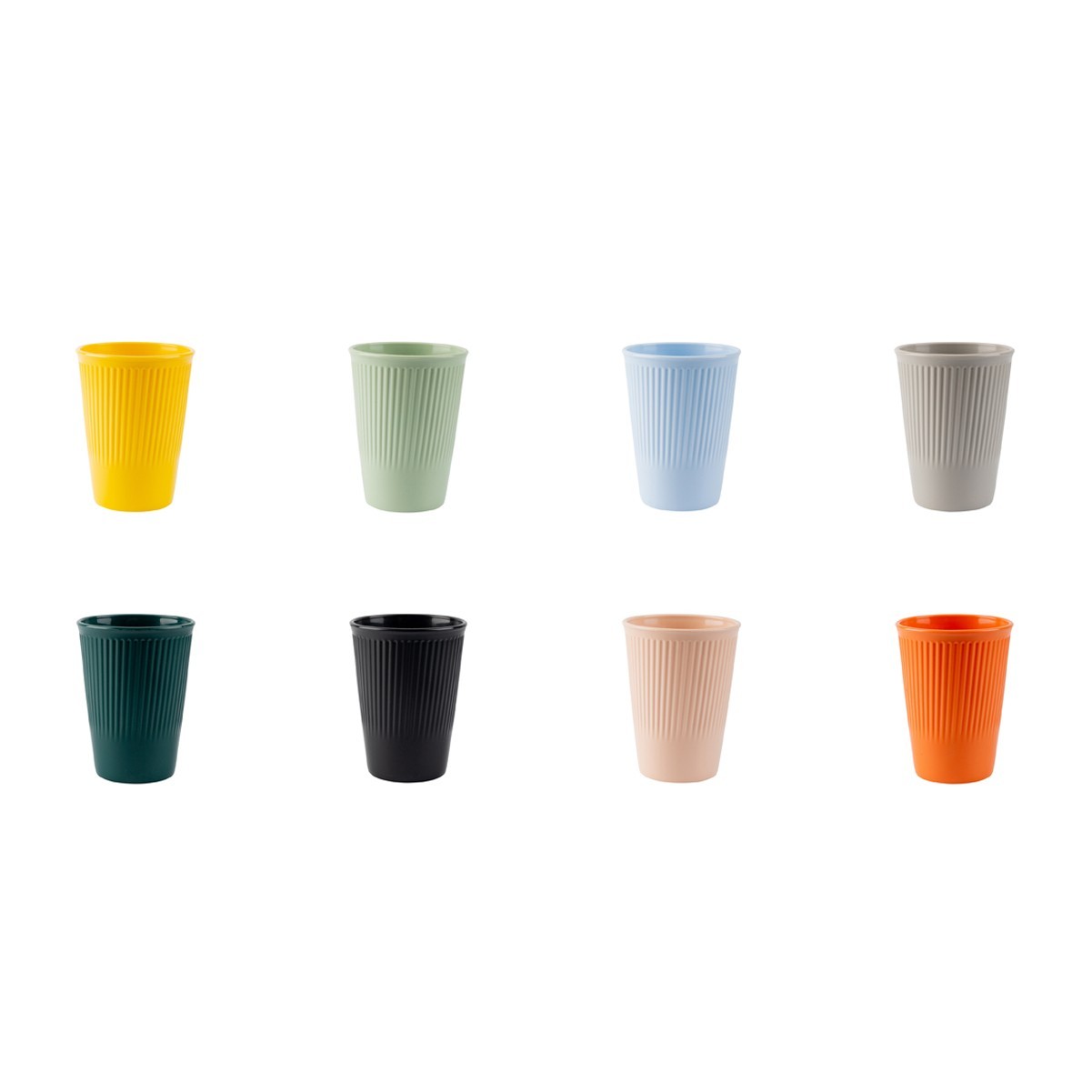 12oz Wheat Straw Fiber Reusable Mouthwash Cup