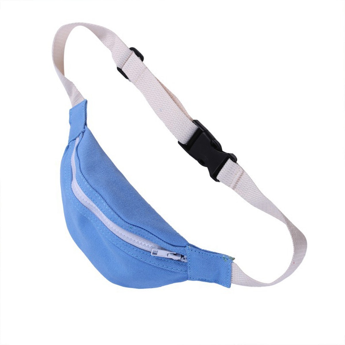 Canvas Dumpling Shape Fanny Pack