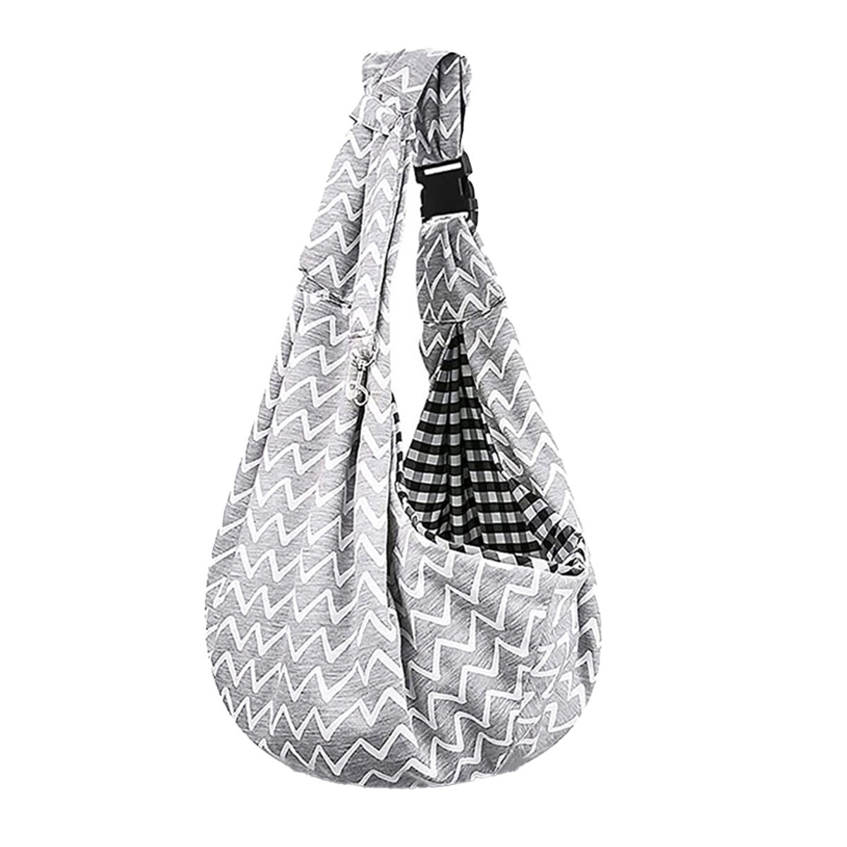 Breathable Cotton and Chiffon Pet One-Shoulder Messenger Bag with Secure Lock