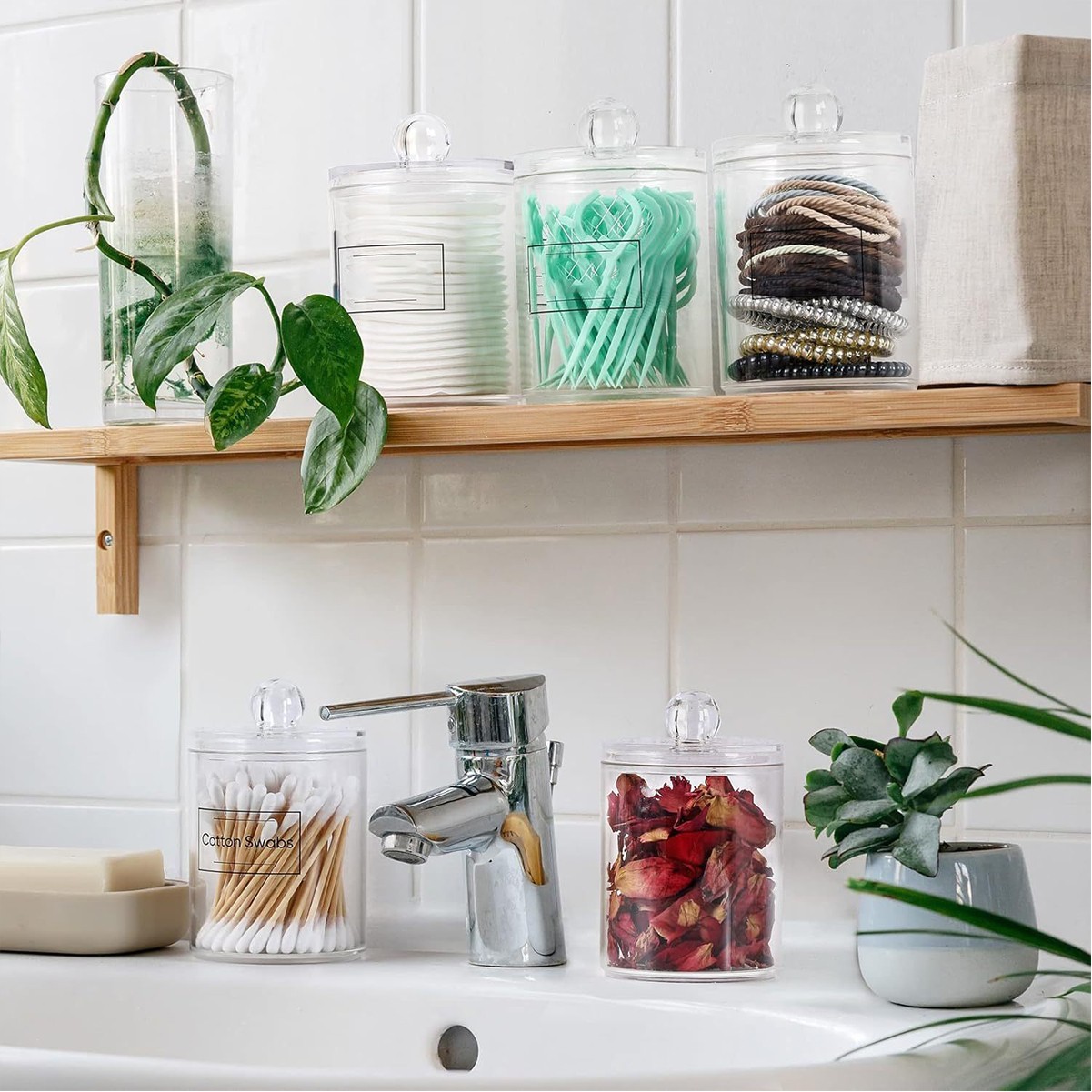 Bathroom Vanity Organizer Jar