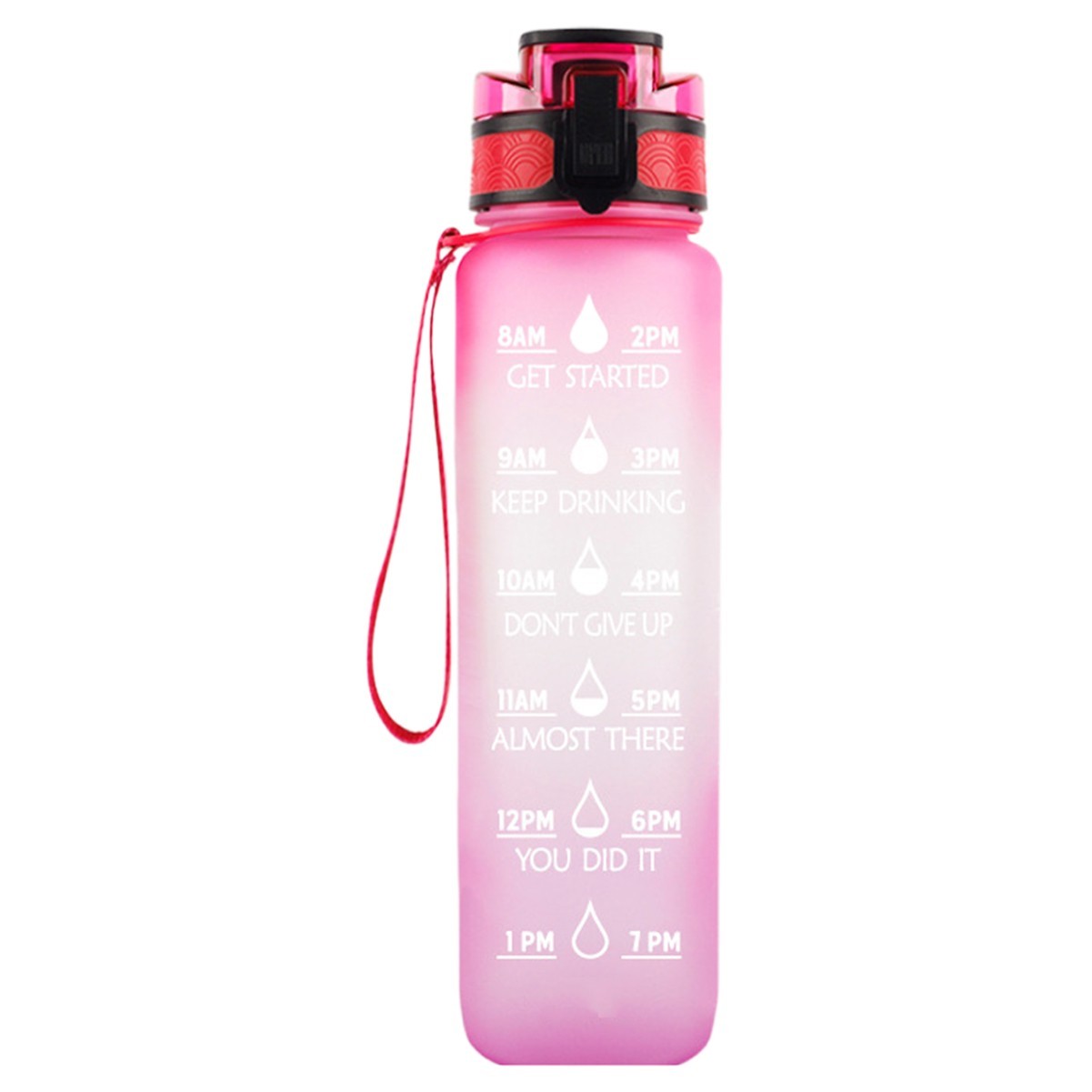 34oz Water Bottle with Time Marker