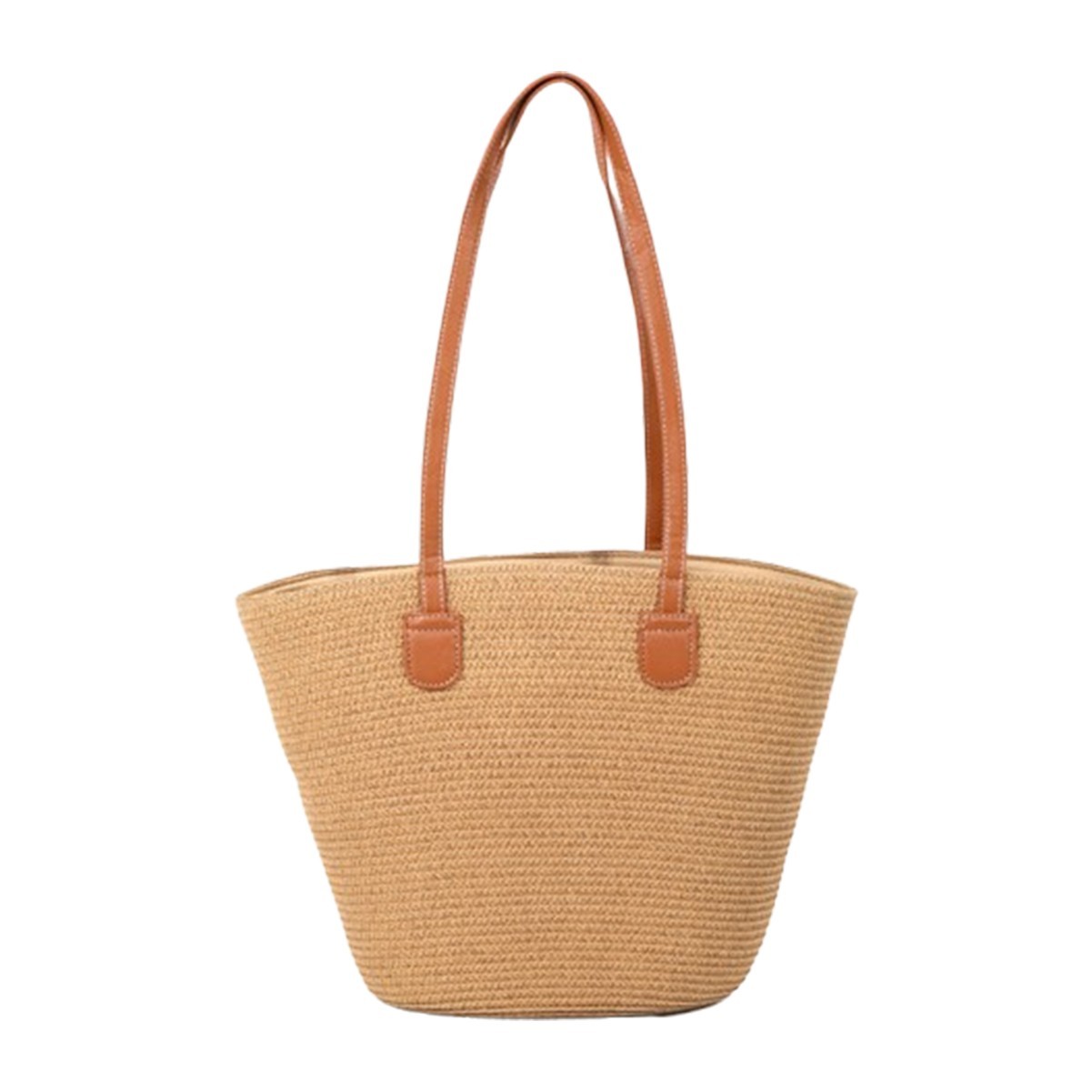 Handwoven Straw Shoulder Tote Bag