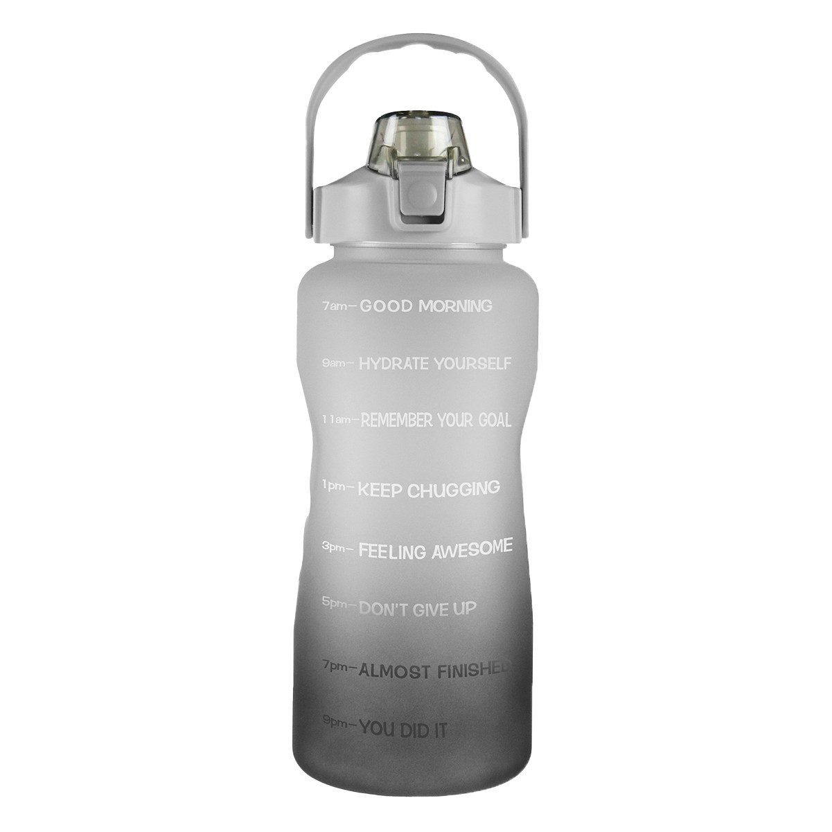 64oz Motivational Water Bottle with Time Marker