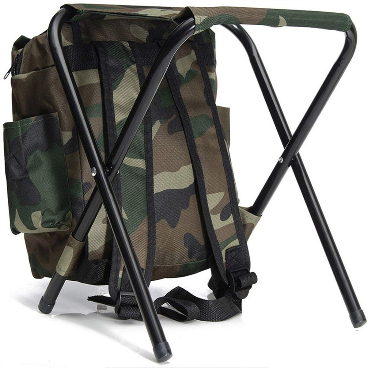 Insulated Backpack with Folding Stool
