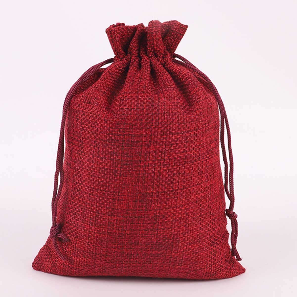 Burlap Drawstring Bag