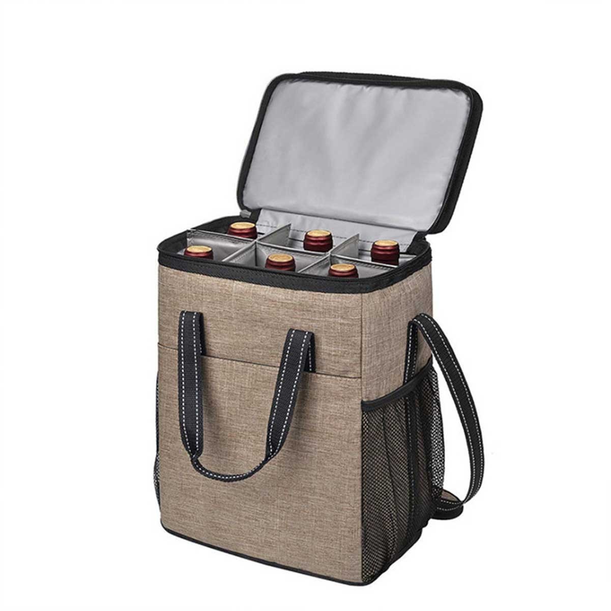 6 Bottle Pocket Wine Bag