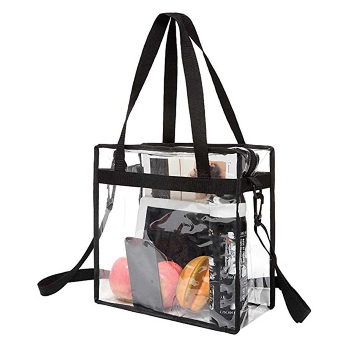 Adjustable Strap Clear Tote Bag