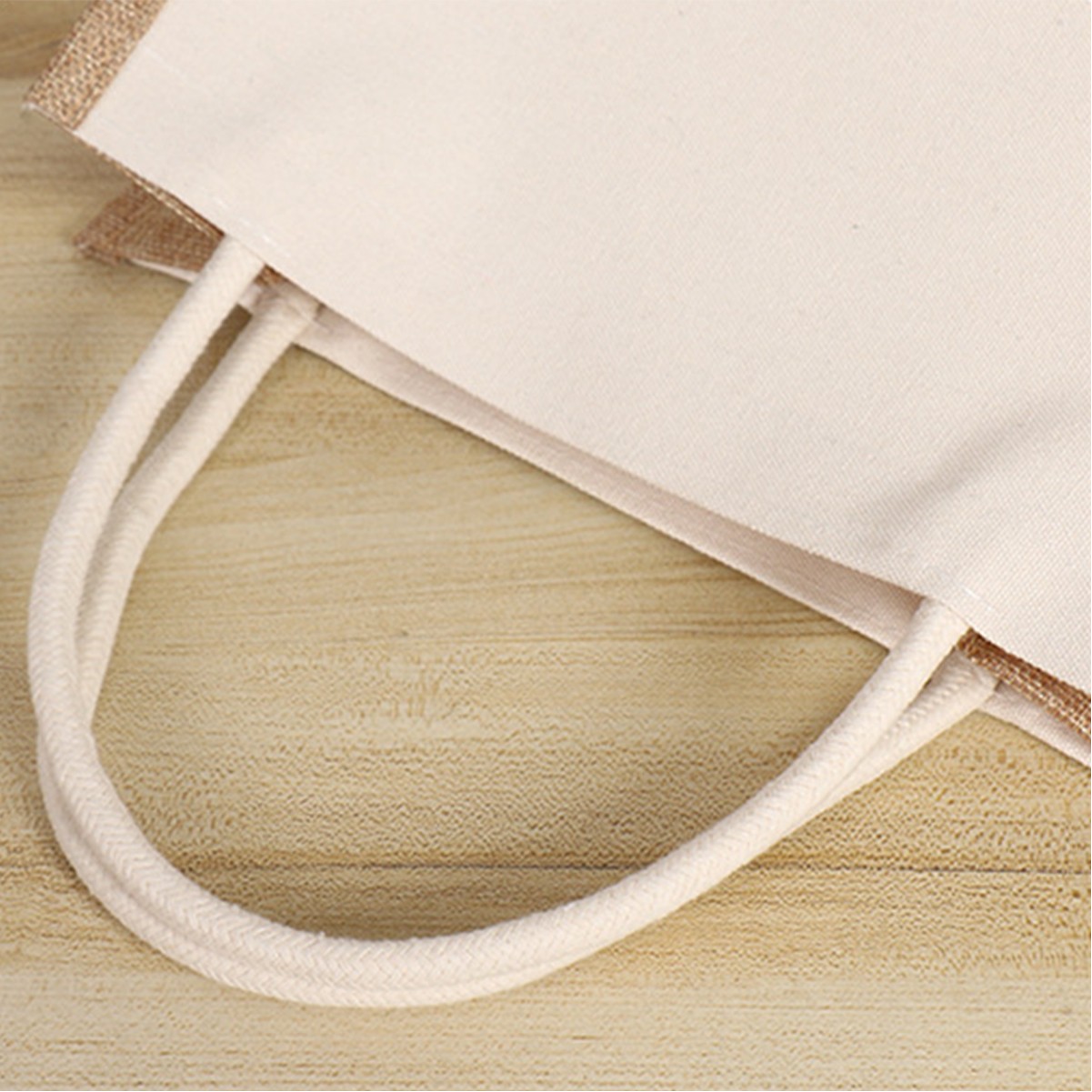 Natural Burlap Fiber Waterproof Tote Bag