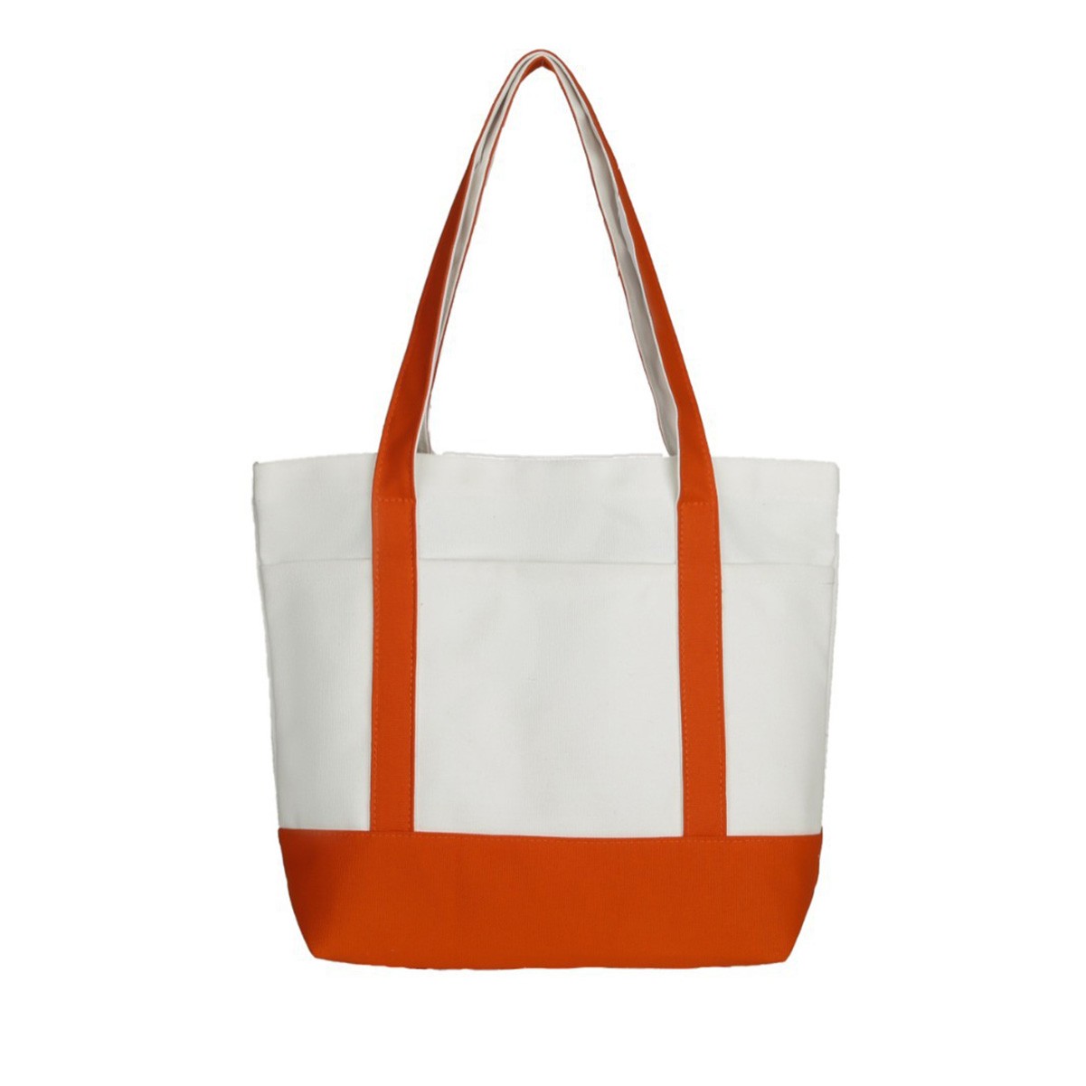 Natural Cotton Canvas Grocery Tote Bag