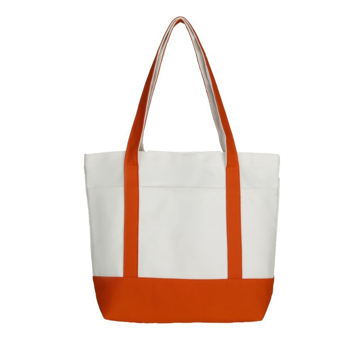 Natural Cotton Canvas Grocery Tote Bag