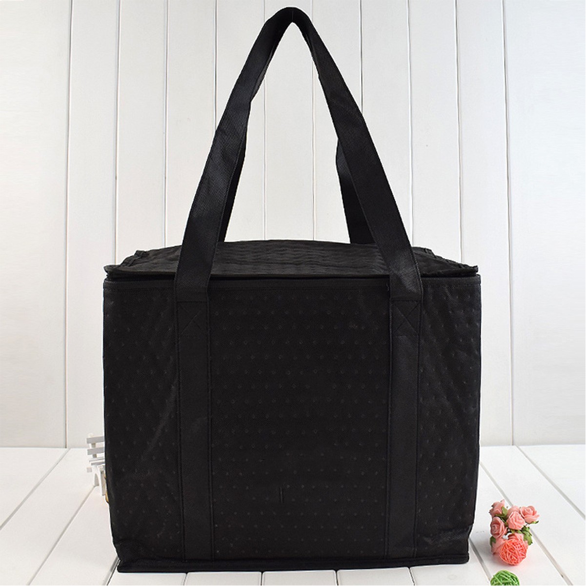 Oxford Insulated Grocery Tote Bag