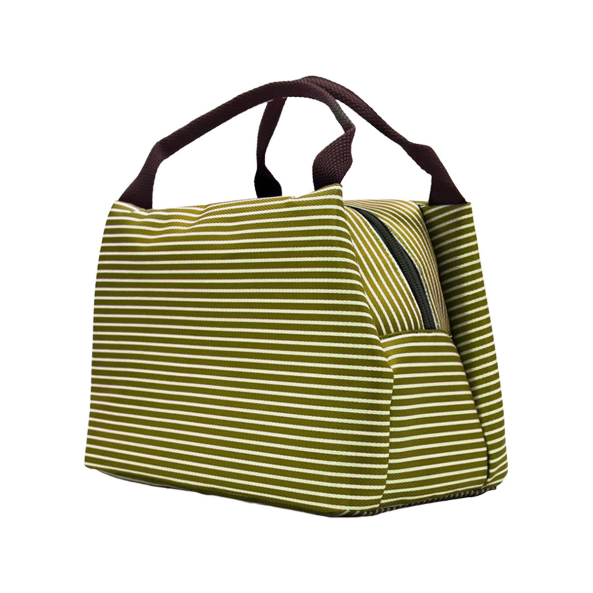 Striped Insulated Lunch Tote