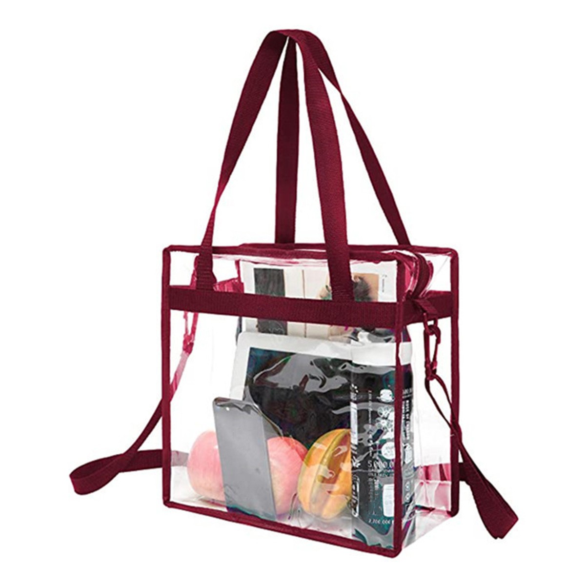 PVC Transparent Crossbody Tote Bag