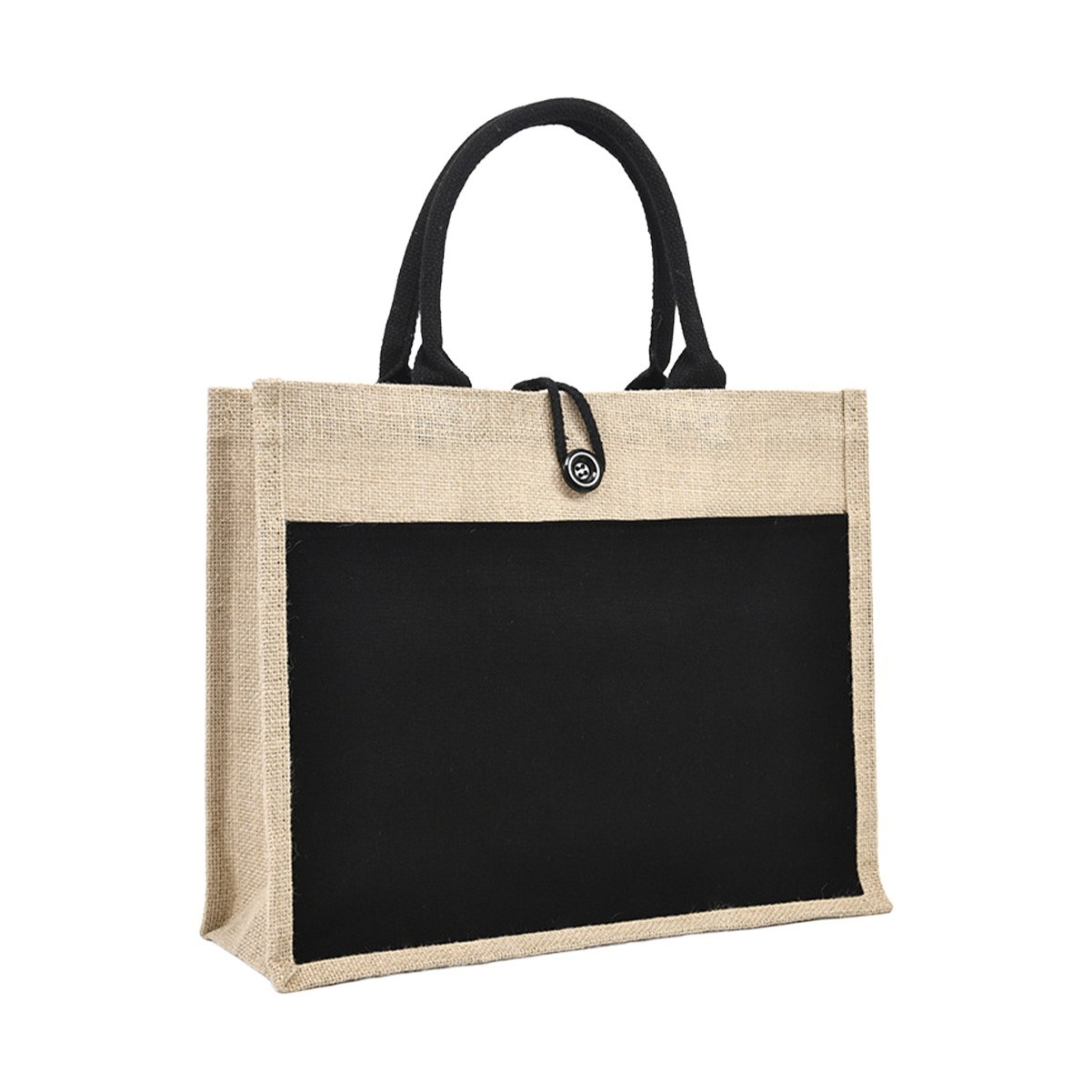 Eco-Friendly Patchwork Jute Bag