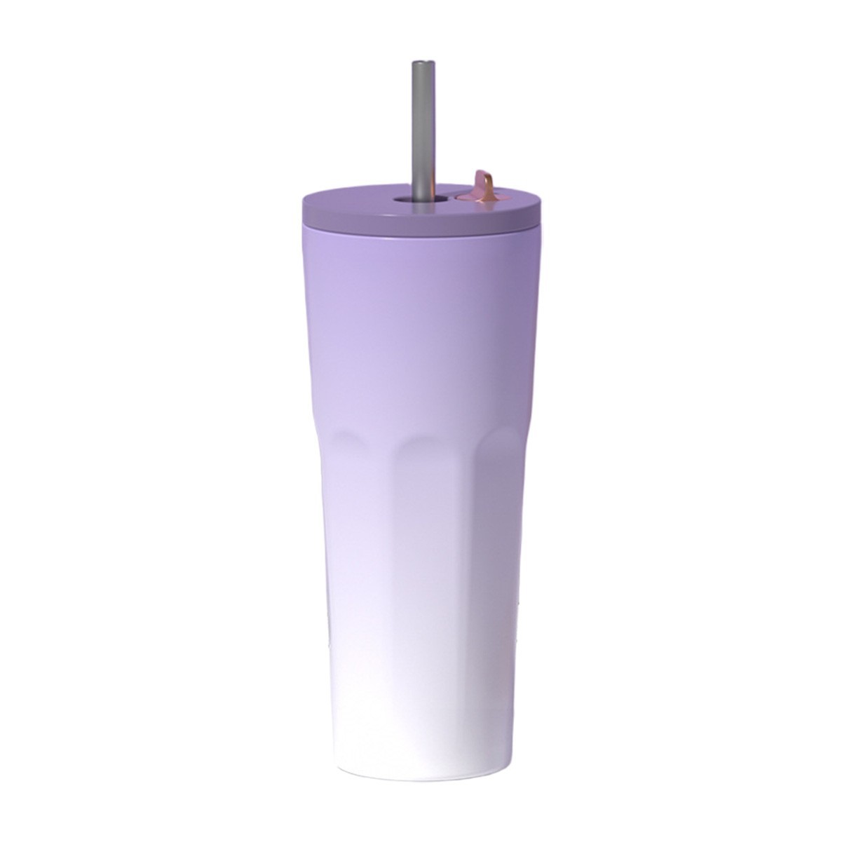 24oz Insulated Coffee Tumbler with Automatic Spring Straw