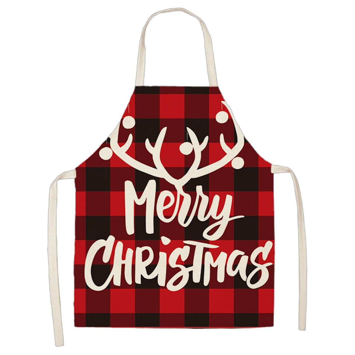 Festive Linen Holiday Apron