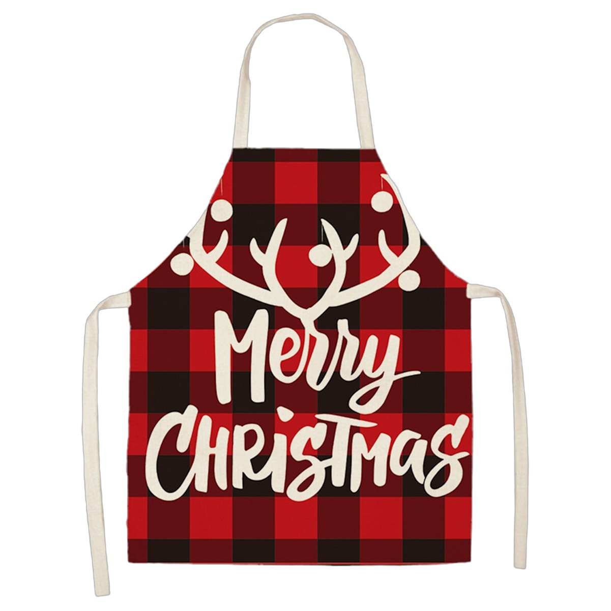 Festive Linen Holiday Apron