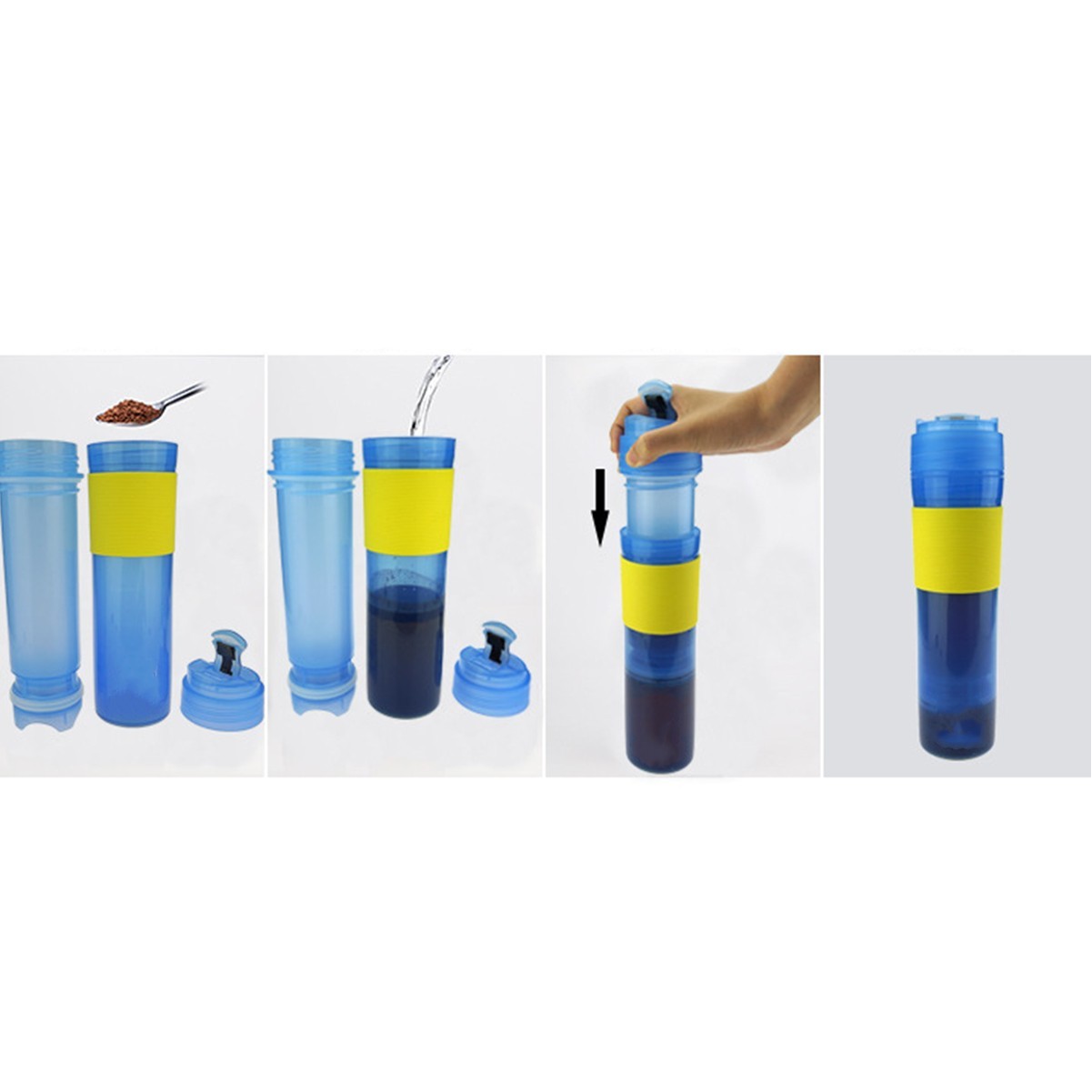 Portable French Press Coffee Maker Bottle