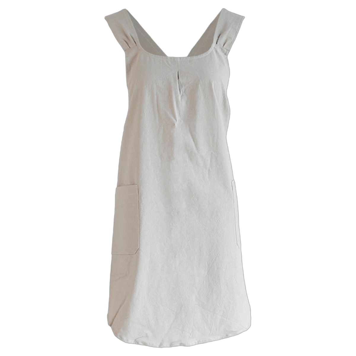 Organic Cotton Linen Cross-Back Apron