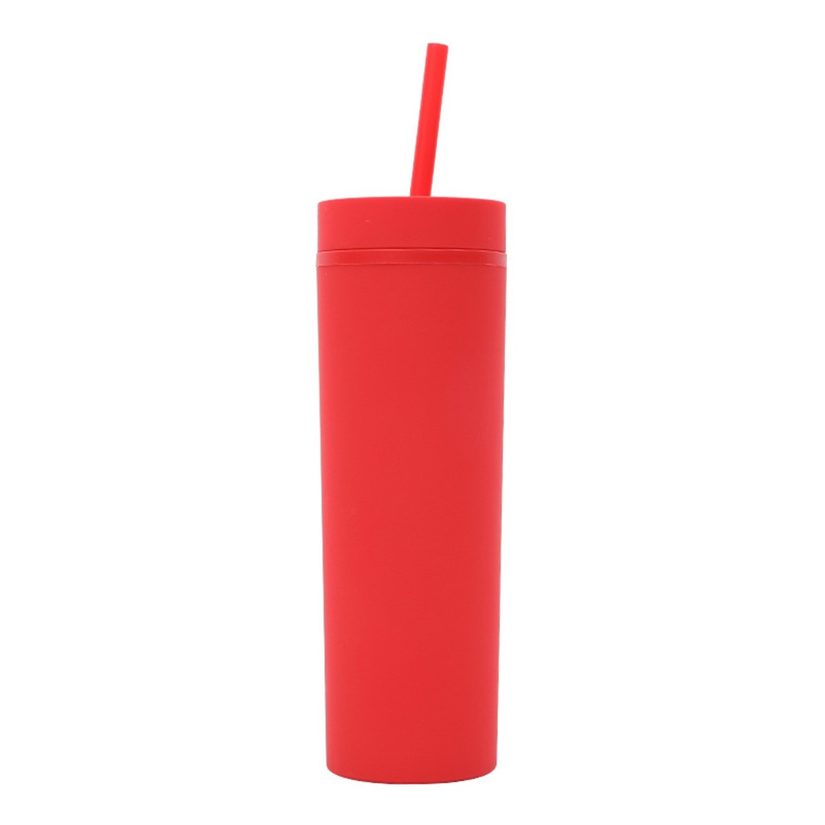16oz Insulated Acrylic Tumbler with Lid and Straw