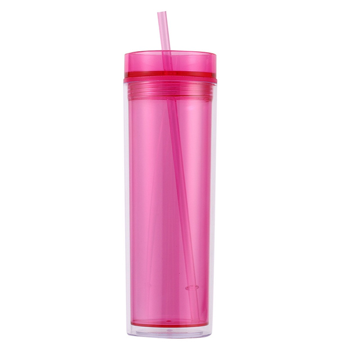 16 Oz Double Wall Insulated Slim Acrylic Tumbler