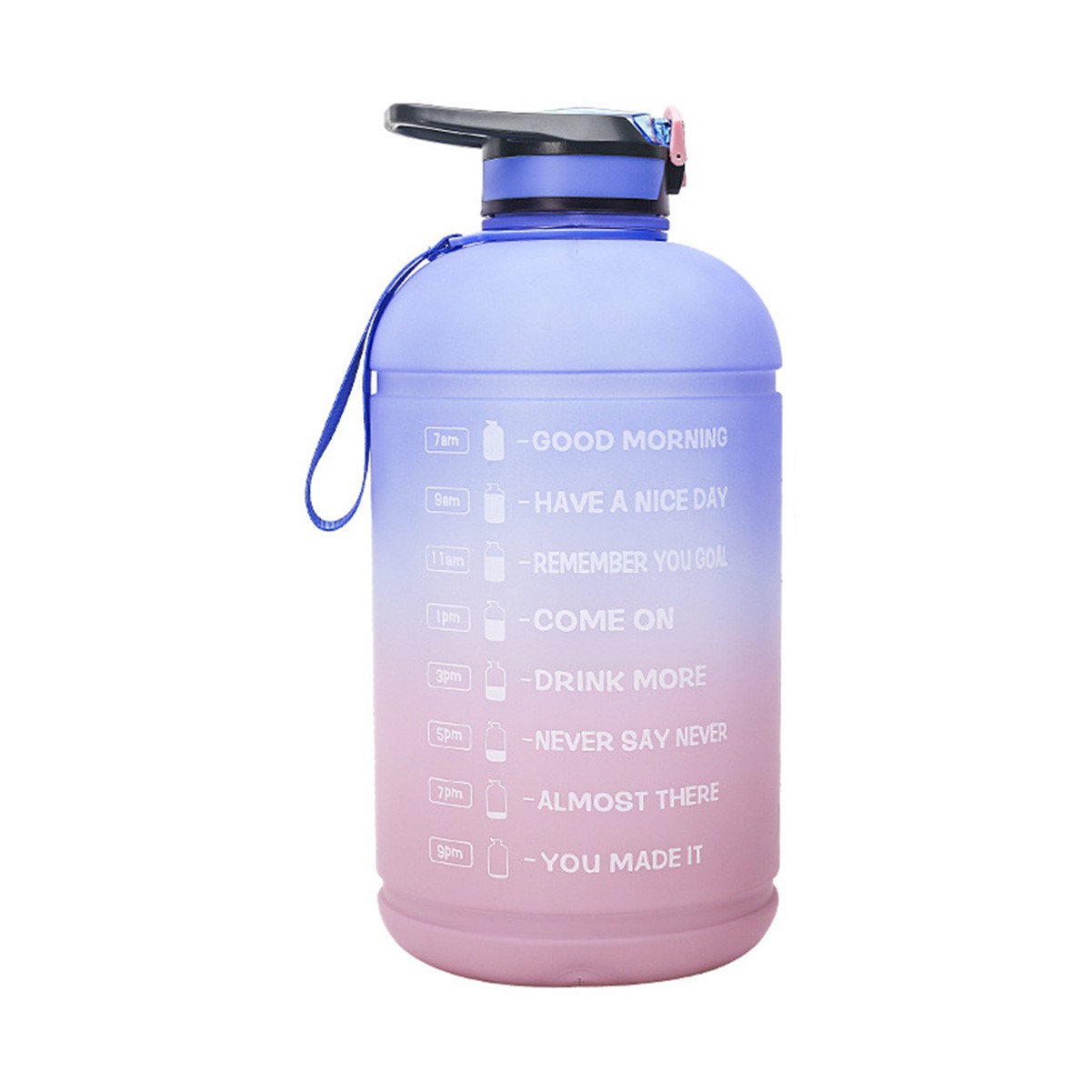 128 oz Motivational Water Jug with Time Marker