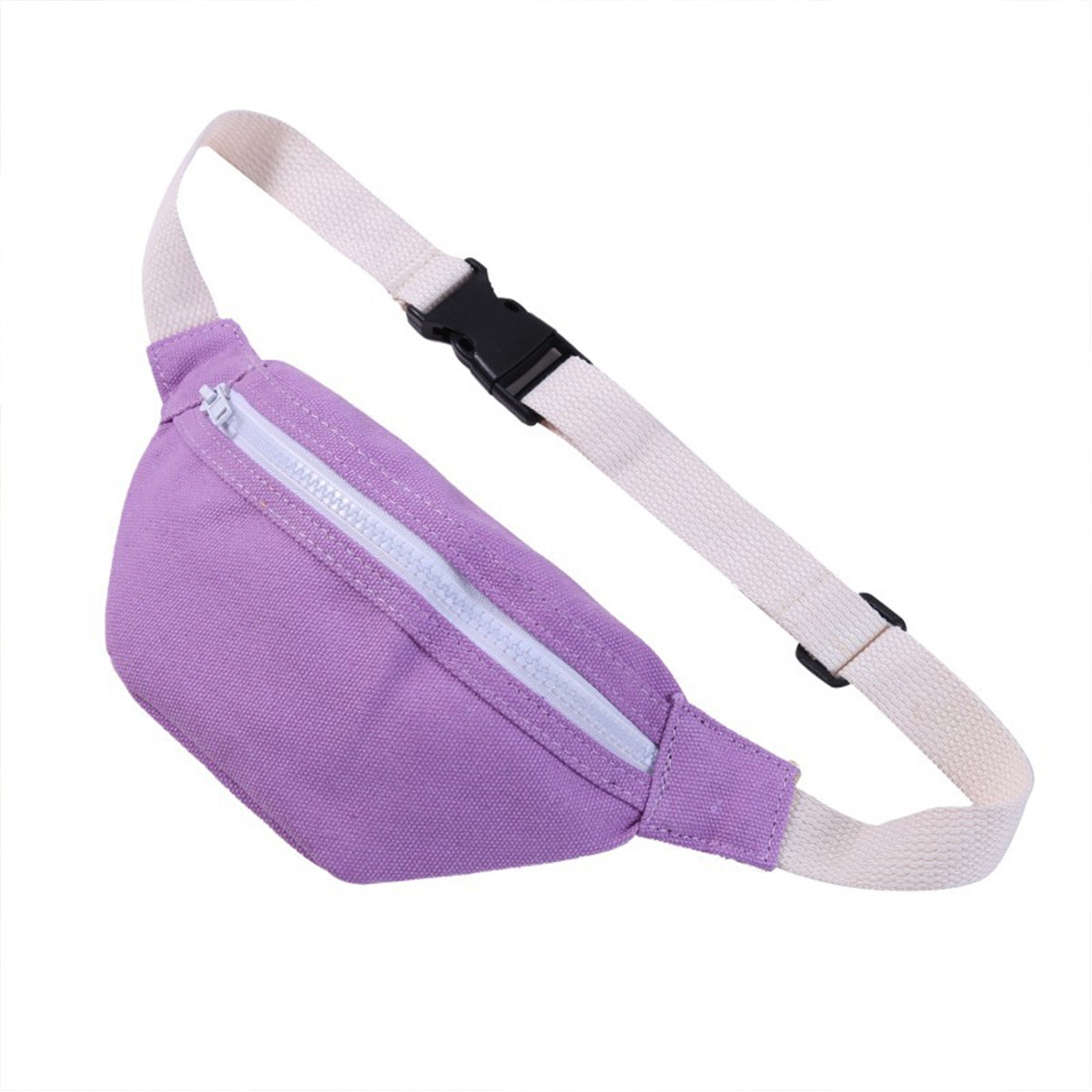 Canvas Dumpling Shape Fanny Pack