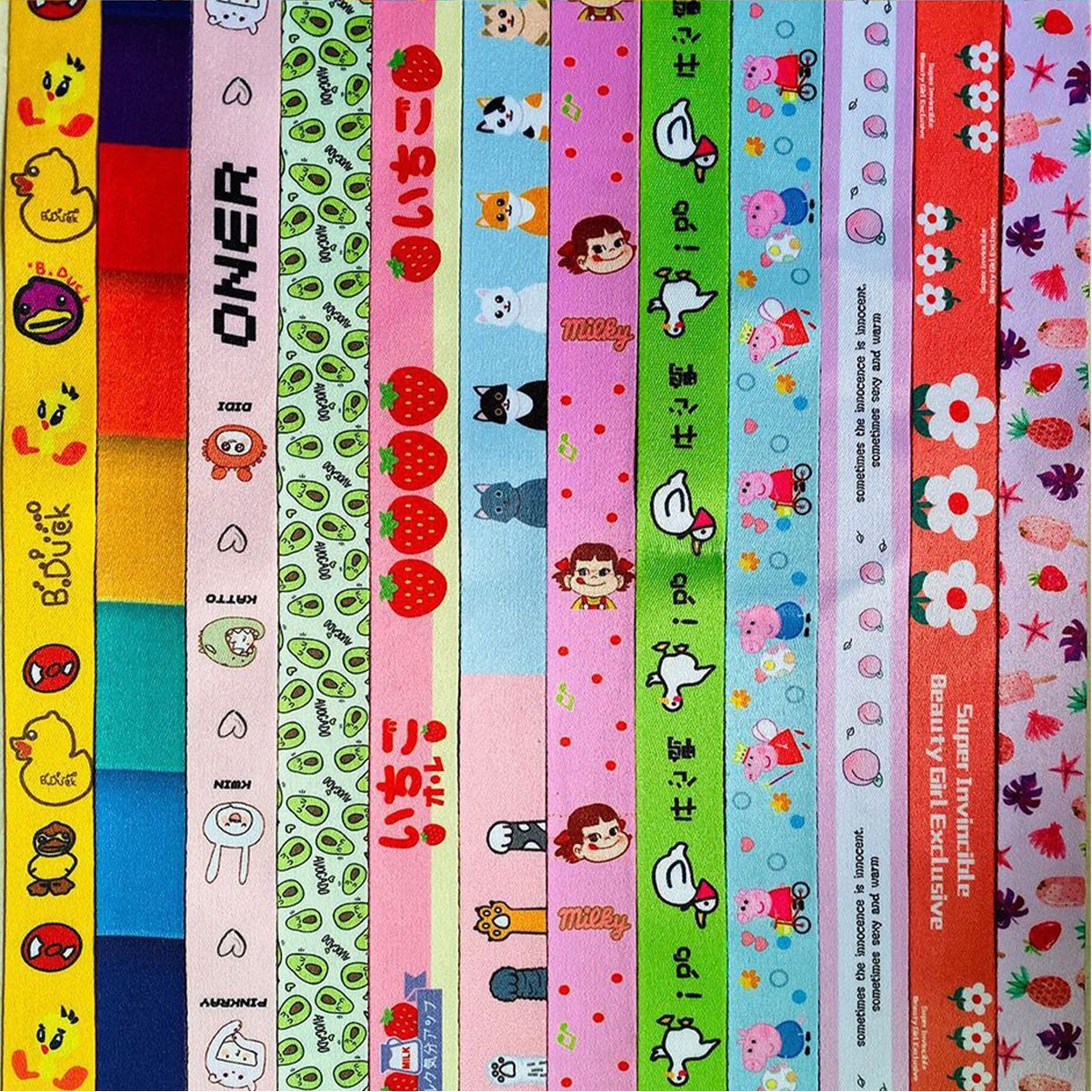 Silicone Beverage Bottle Lanyard w/ Adjustable Strap