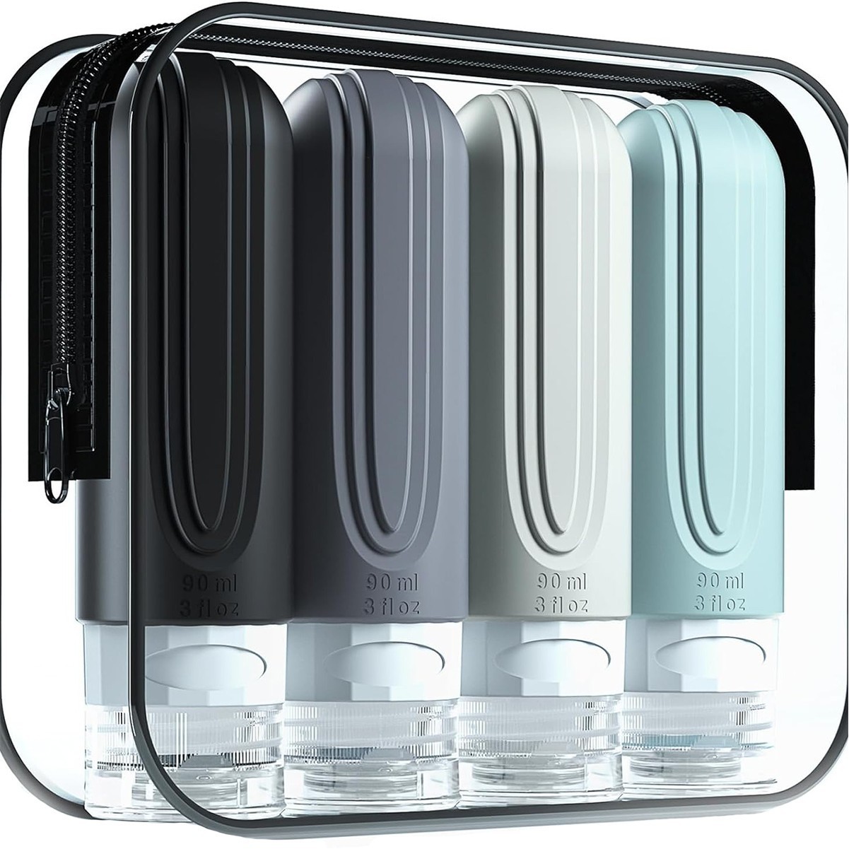 3oz Portable Leak Proof SiliconeTravel Bottle