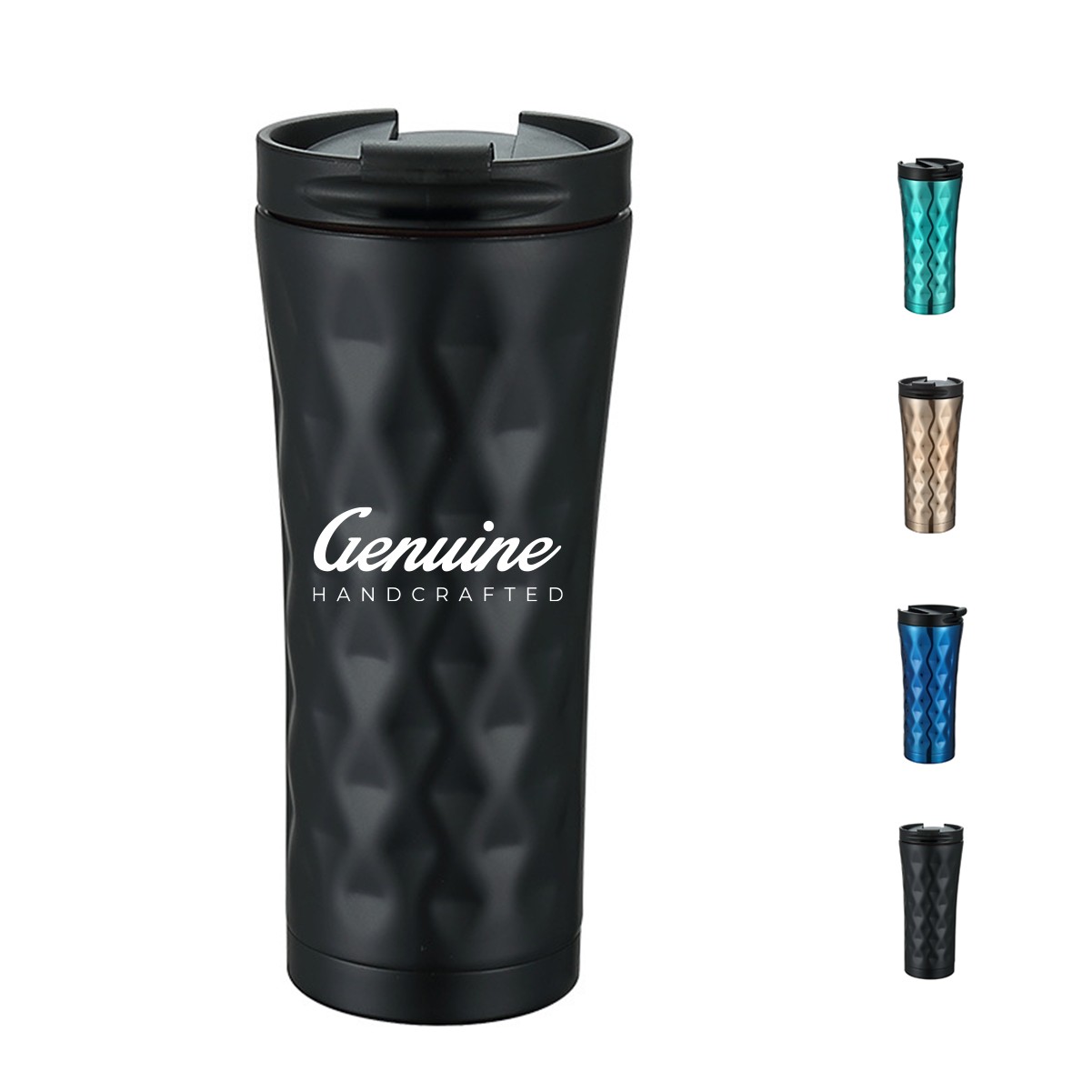 17oz Wave Insulated Stainless Steel Travel Tumbler