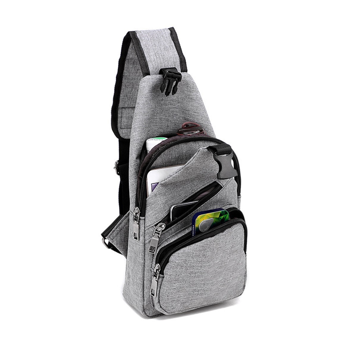 Travel Cross Body Bag with USB Charging Port