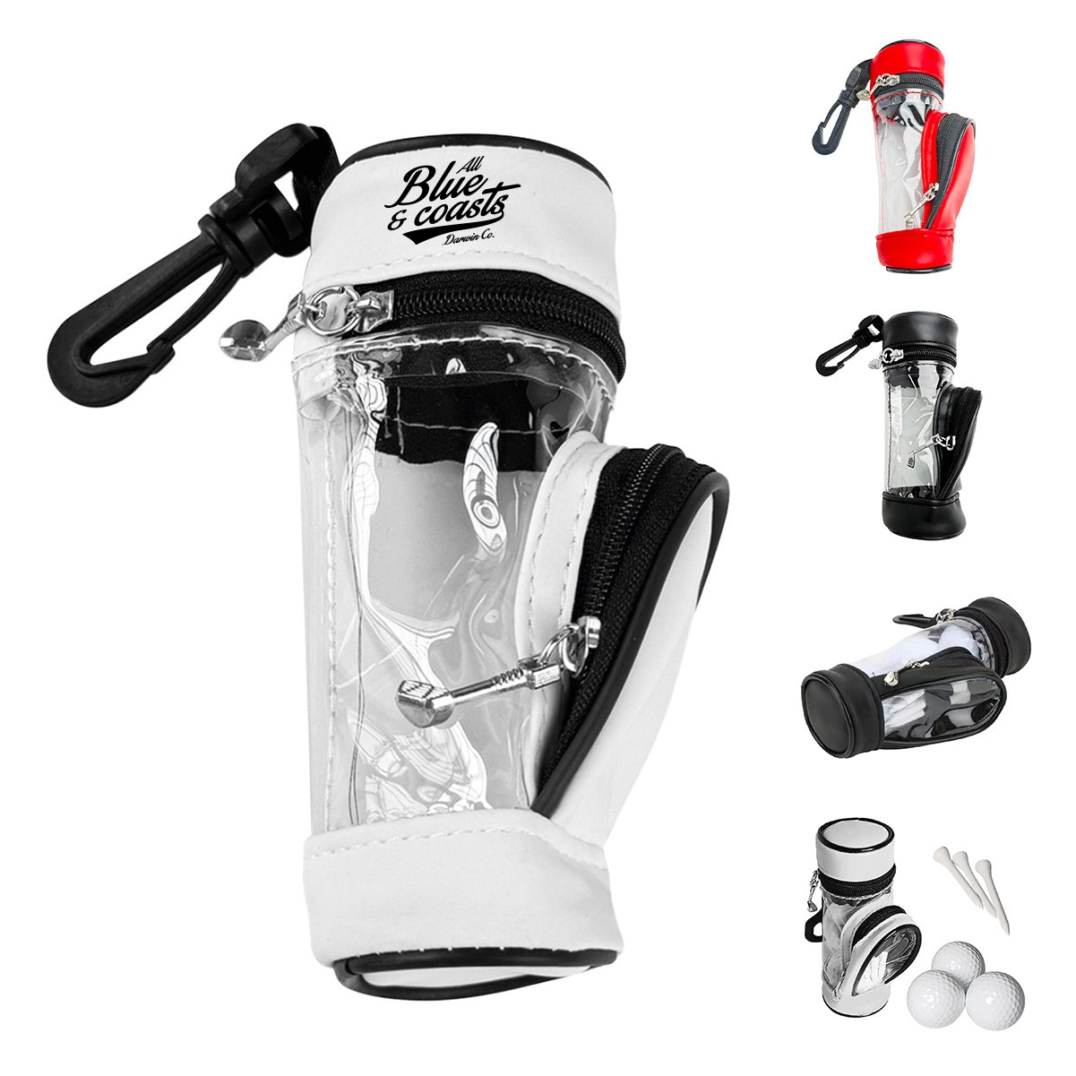 Golf Ball and Tee Holder Bag