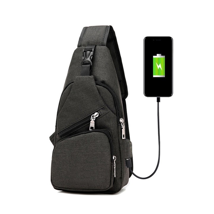 Travel Cross Body Bag with USB Charging Port