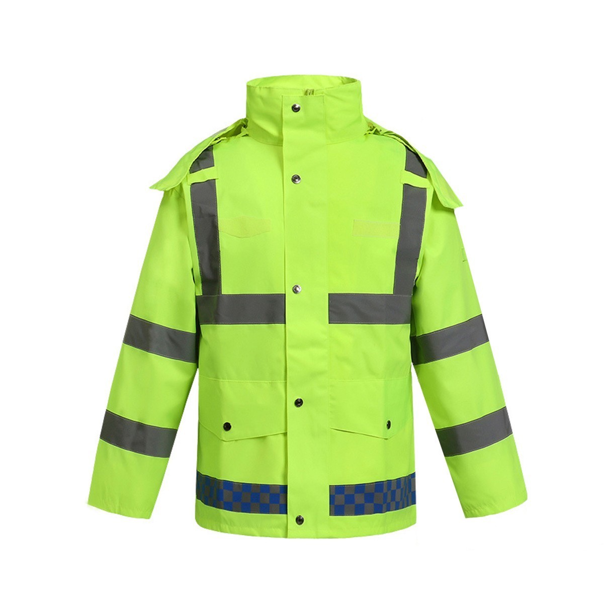 Reflective Safety Raincoat Jacket