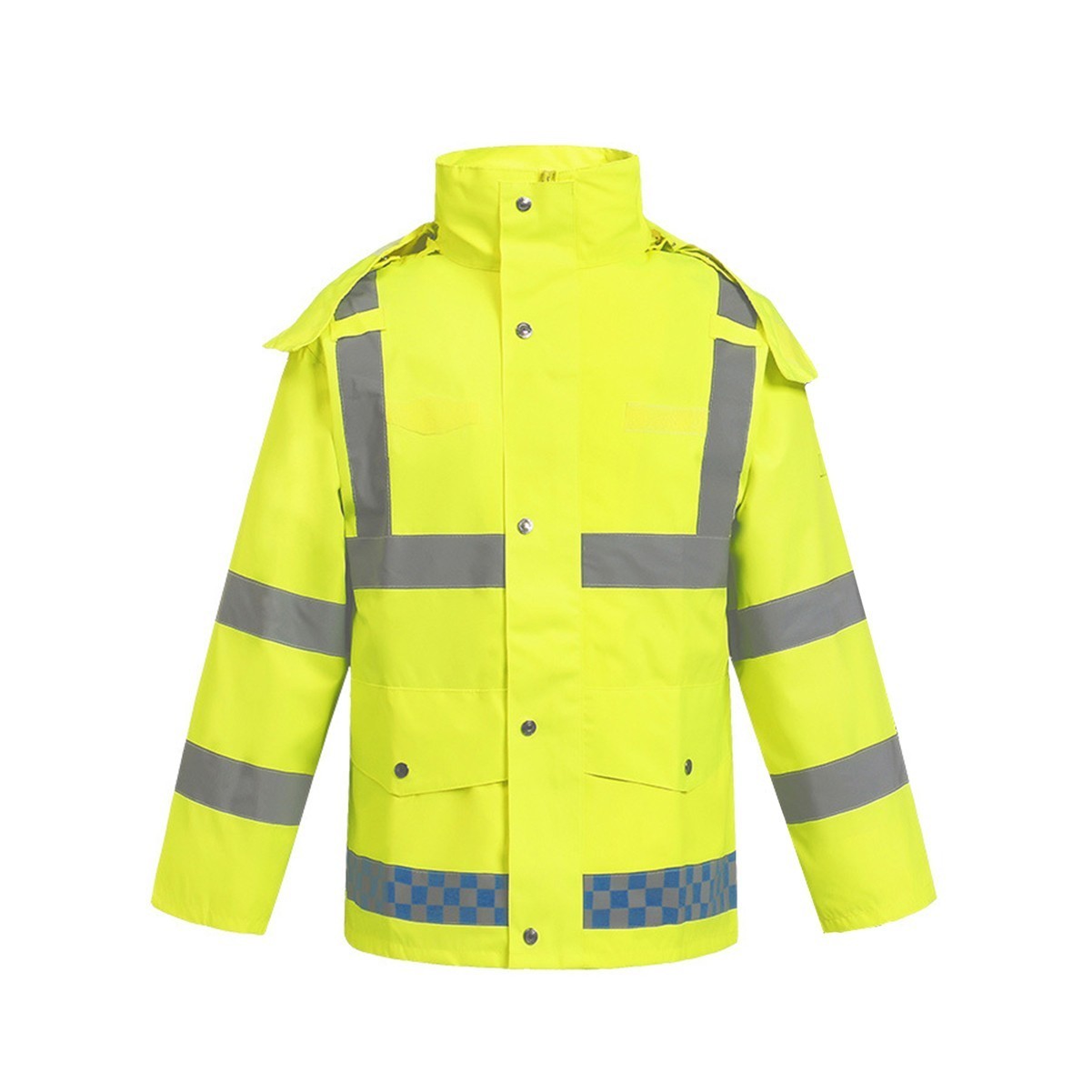 Reflective Safety Raincoat Jacket