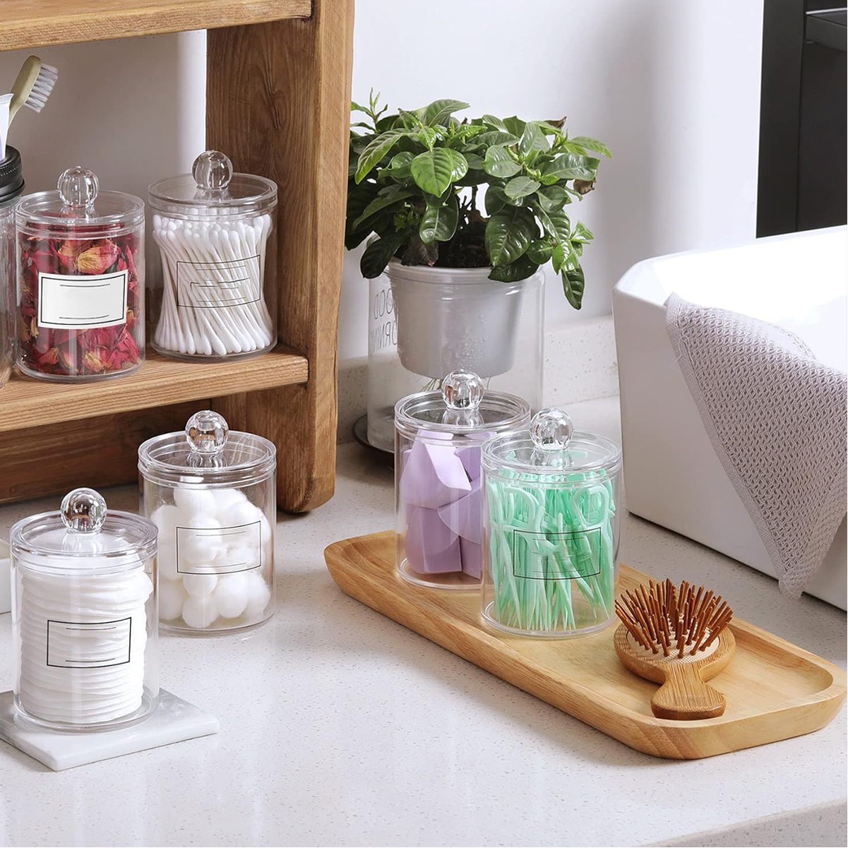 Bathroom Vanity Organizer Jar