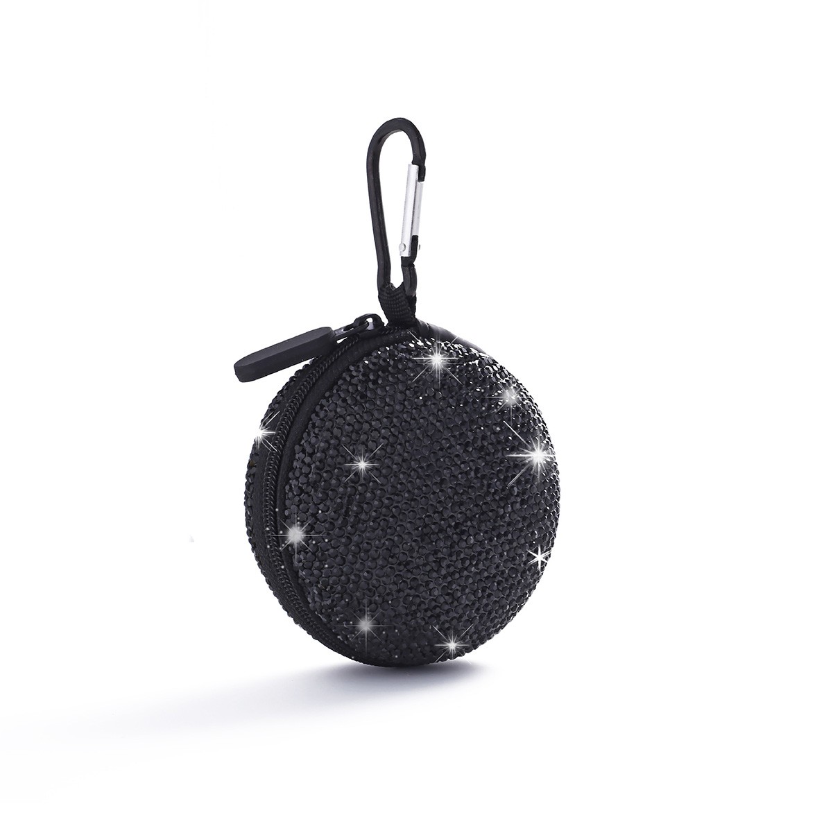 Elegant Rhinestone-studded Earphone Organizer