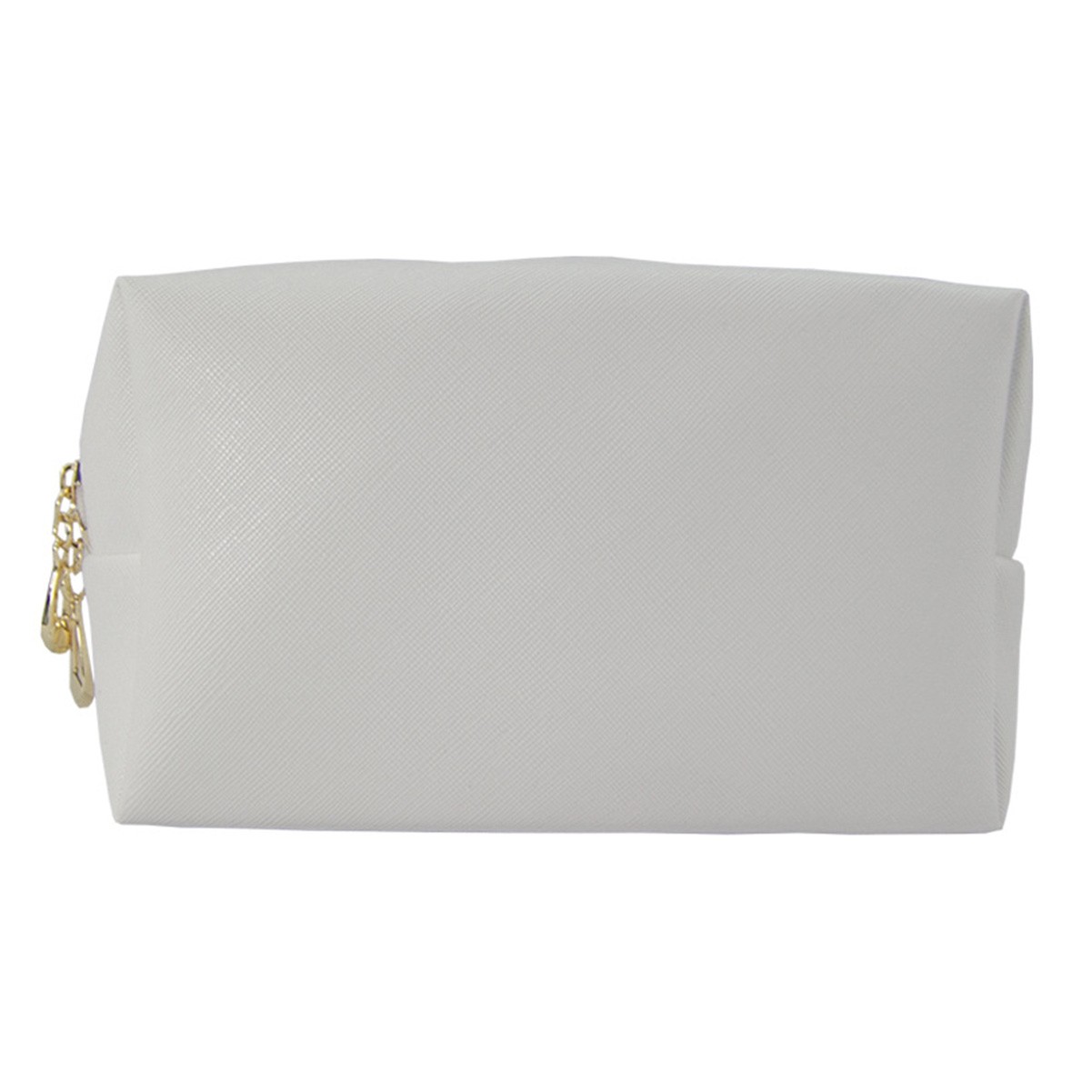 PU Vegan Leather Water-Resistant Makeup Bag with Interior Pockets