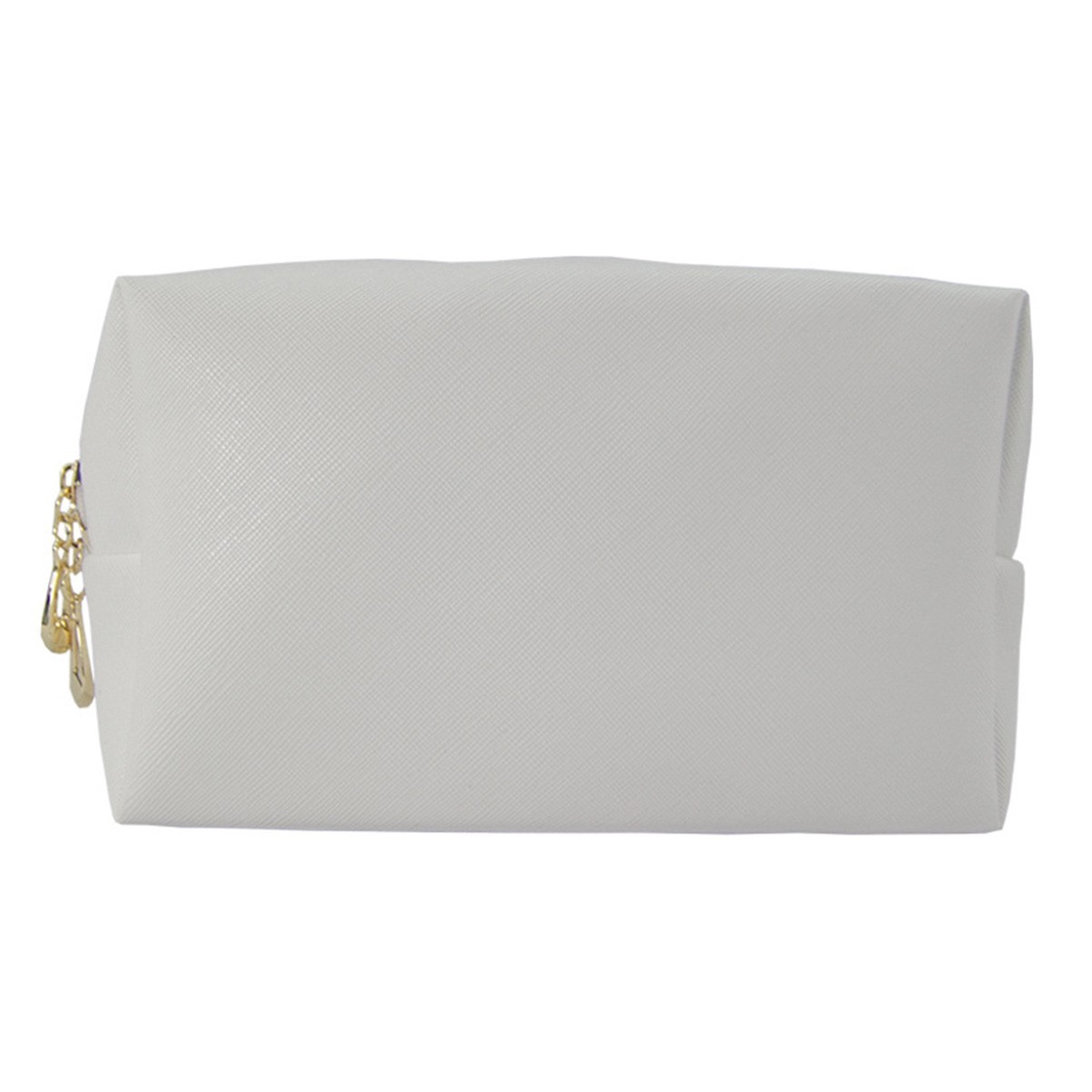 PU Vegan Leather Water-Resistant Makeup Bag with Interior Pockets