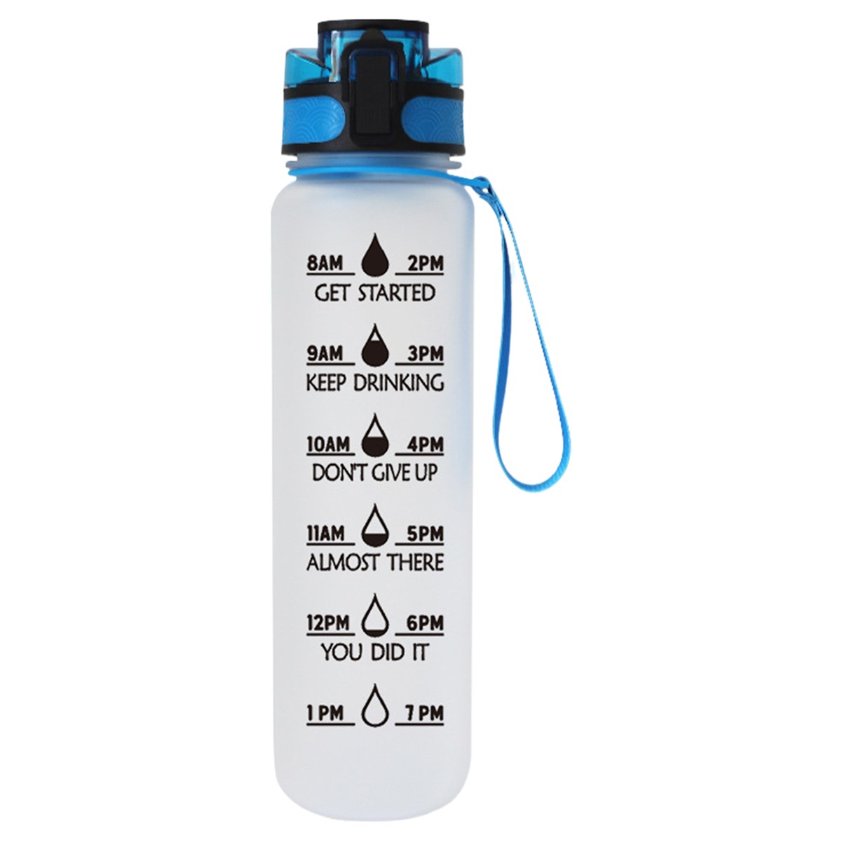 34oz Water Bottle with Time Marker