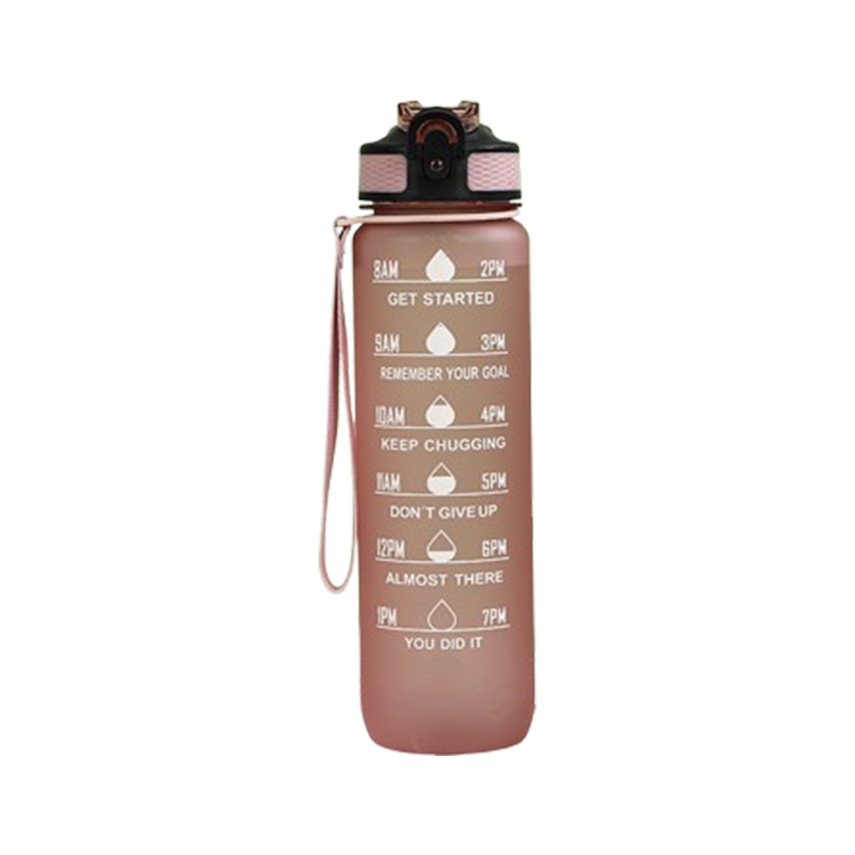 32oz Co-Polyester Water Bottle with Time Marker and Leakproof Lid