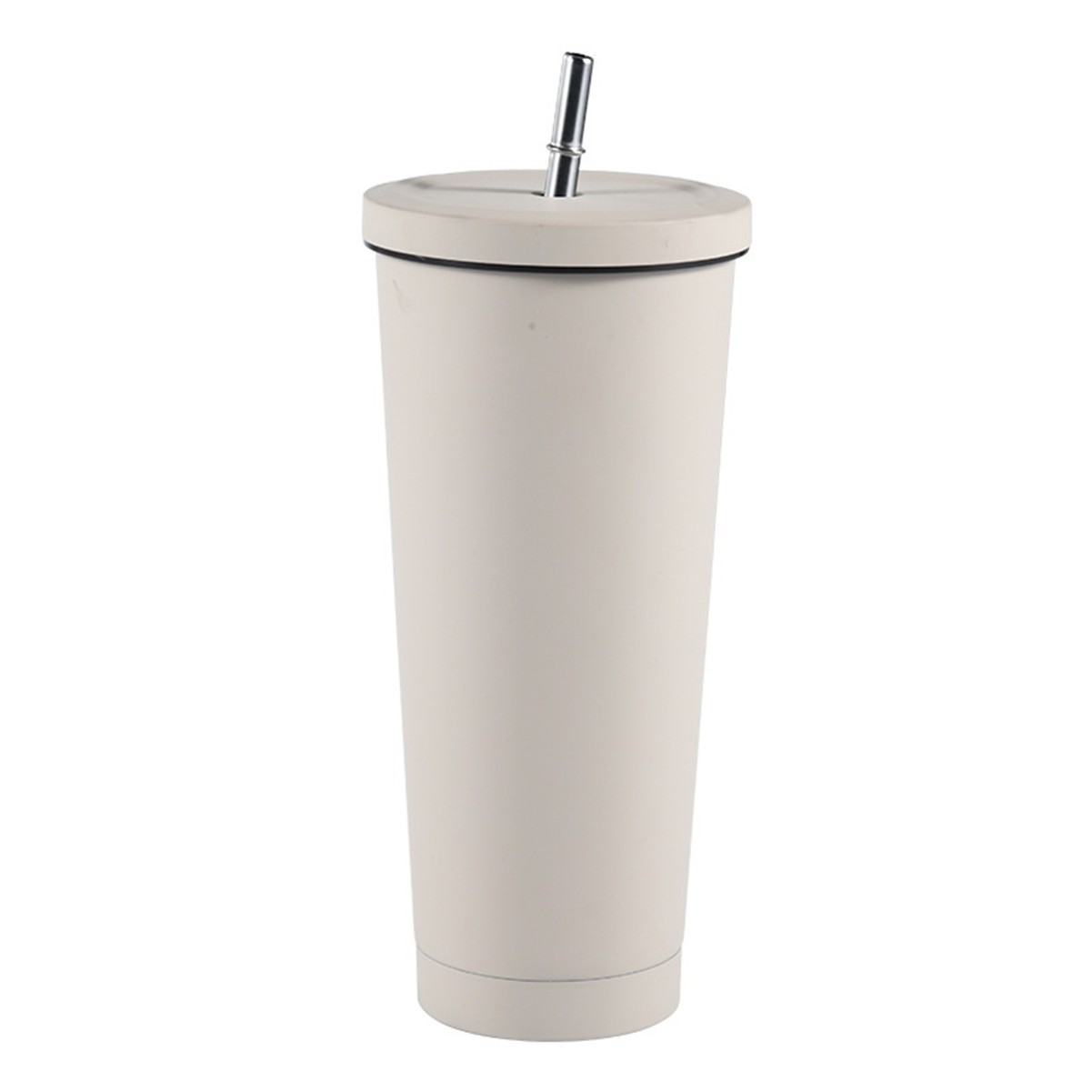 17.5oz Stainless Steel Double-Walled Tumbler with Lid and Straw