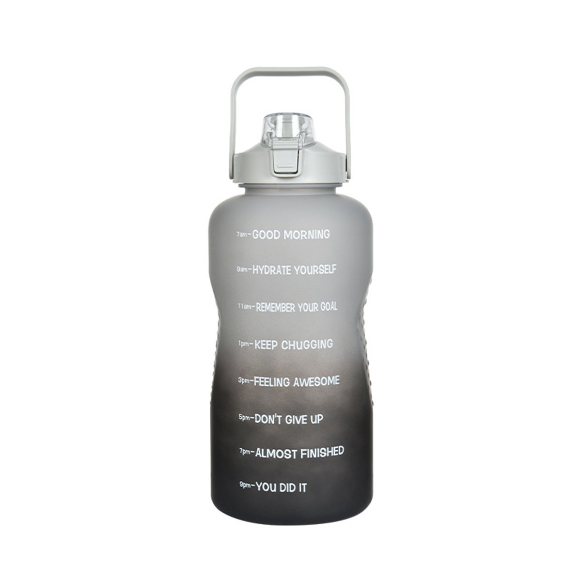 74oz Motivational Water Bottle with Time Marker and Handle