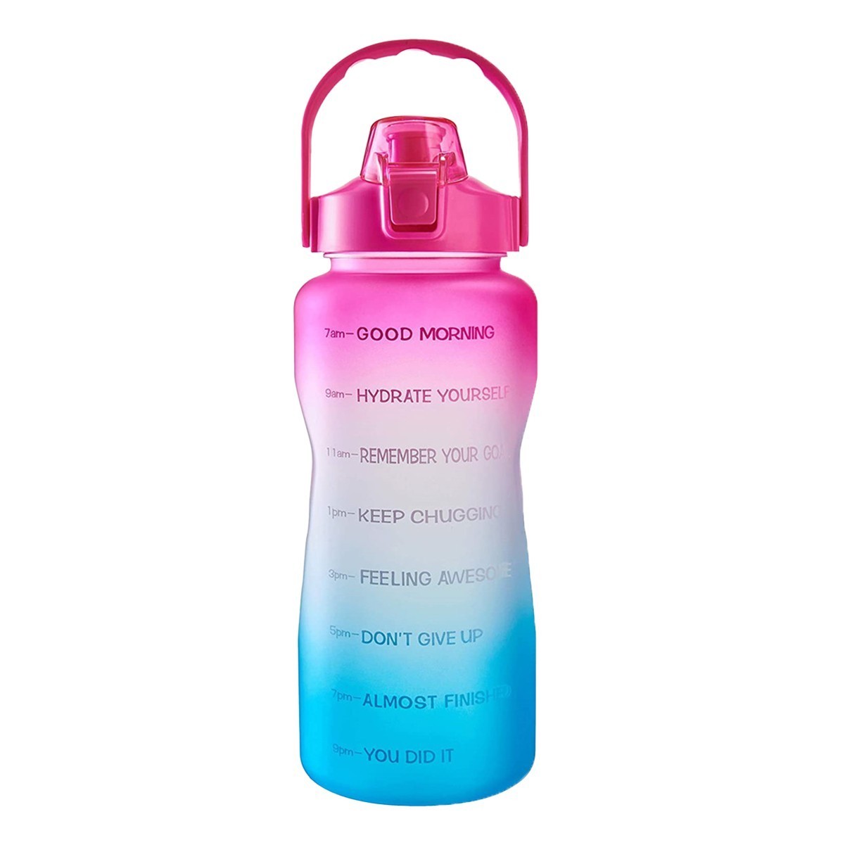 64oz Motivational Water Bottle with Time Marker