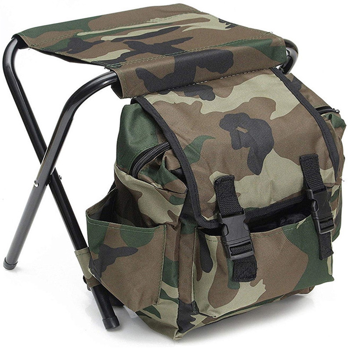 Insulated Backpack with Folding Stool