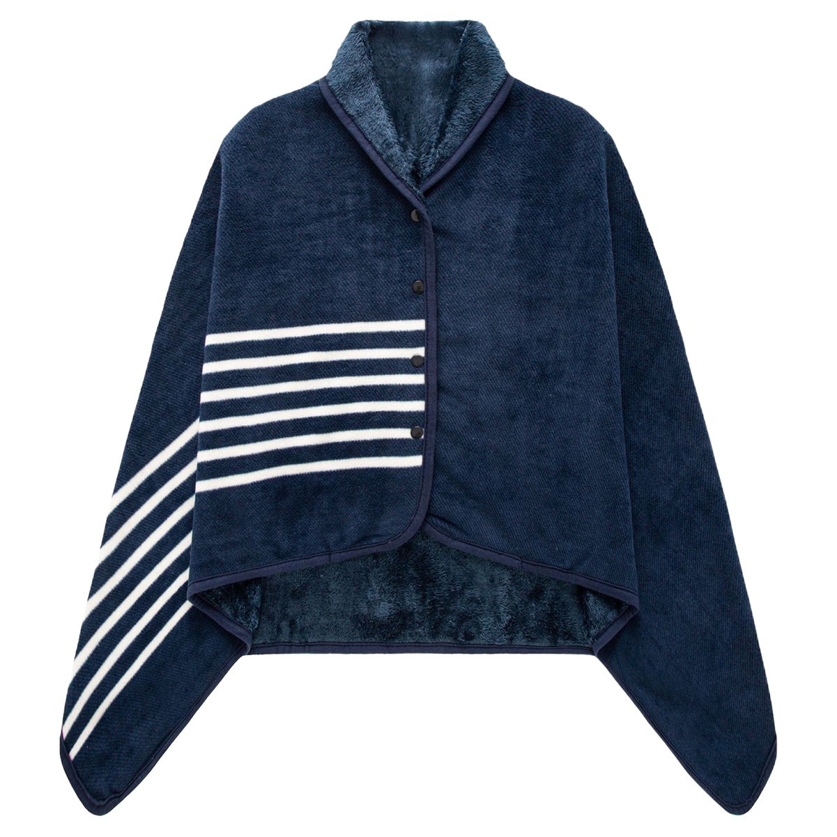 Flannel & Polyester Poncho Wrap Poncho