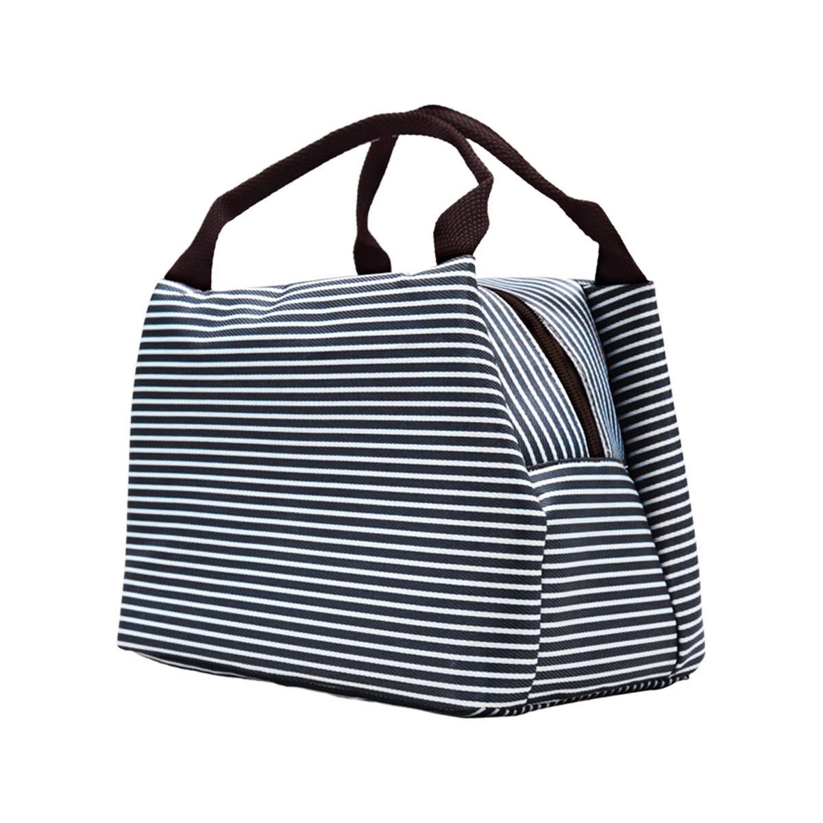 Striped Insulated Lunch Tote