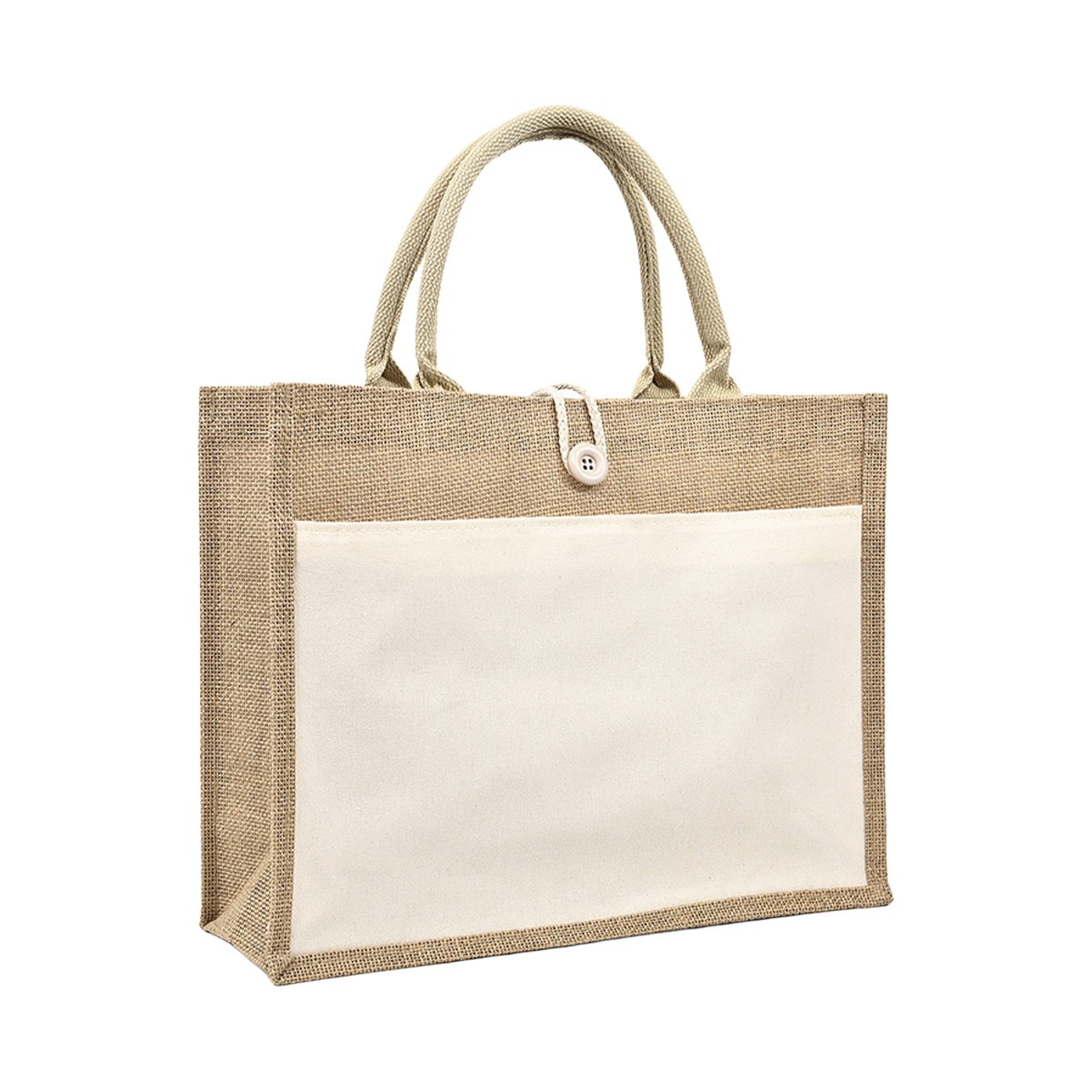 Eco-Friendly Patchwork Jute Bag